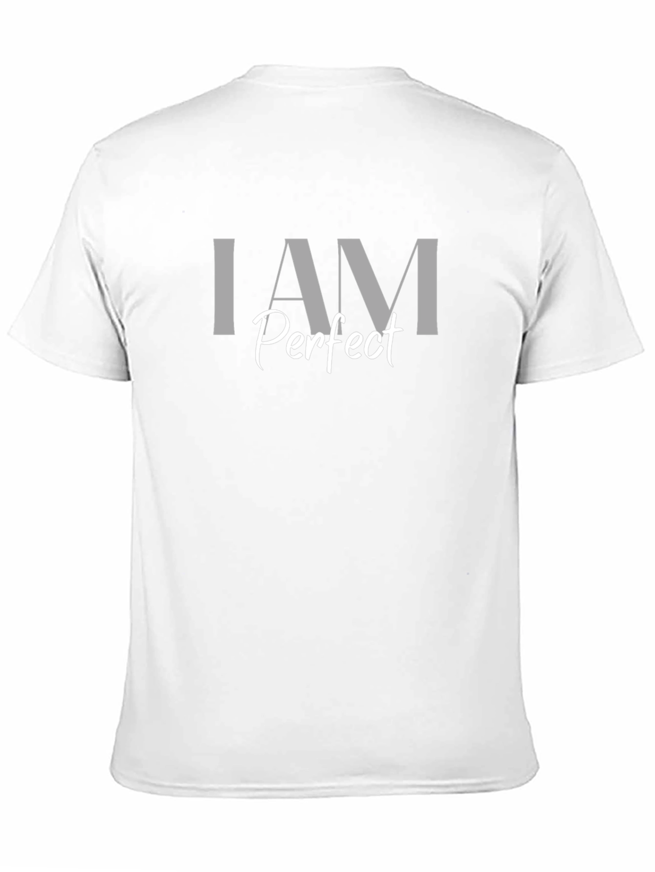 I AM Perfect - Mens Black Cotton T-Shirt