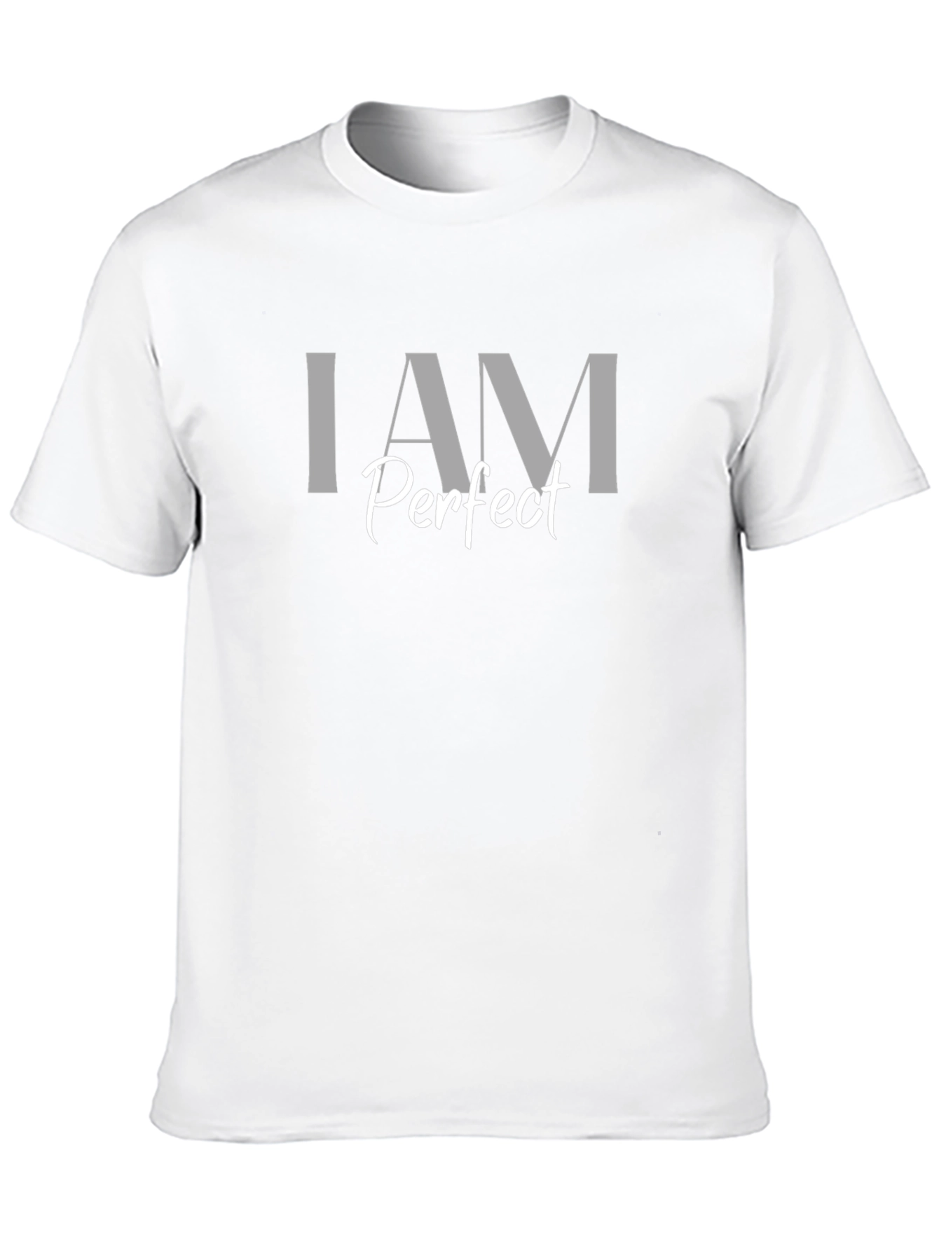 I AM Perfect - Mens Black Cotton T-Shirt