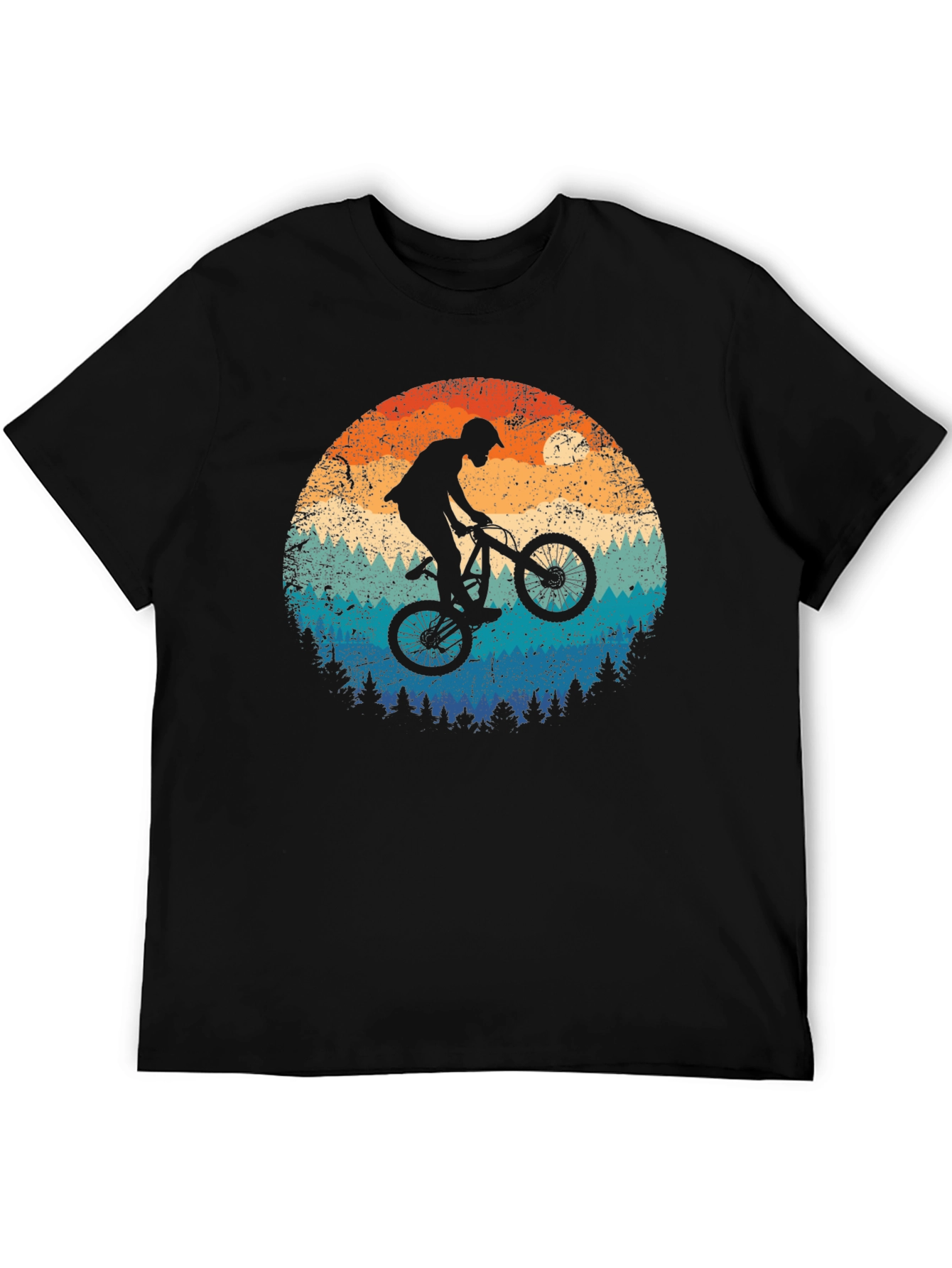 Mountain Bike Silhouette Graphic Tee