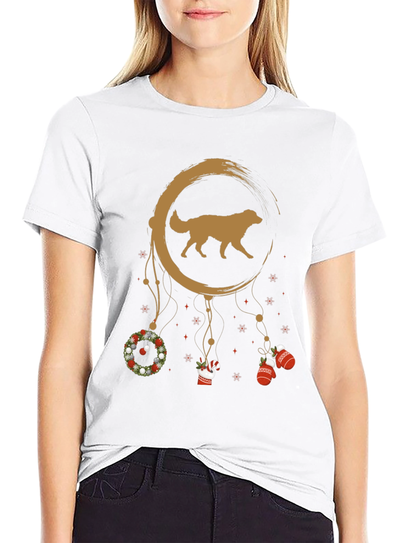 Golden Retriever Christmas Dreamcatcher T-Shirt