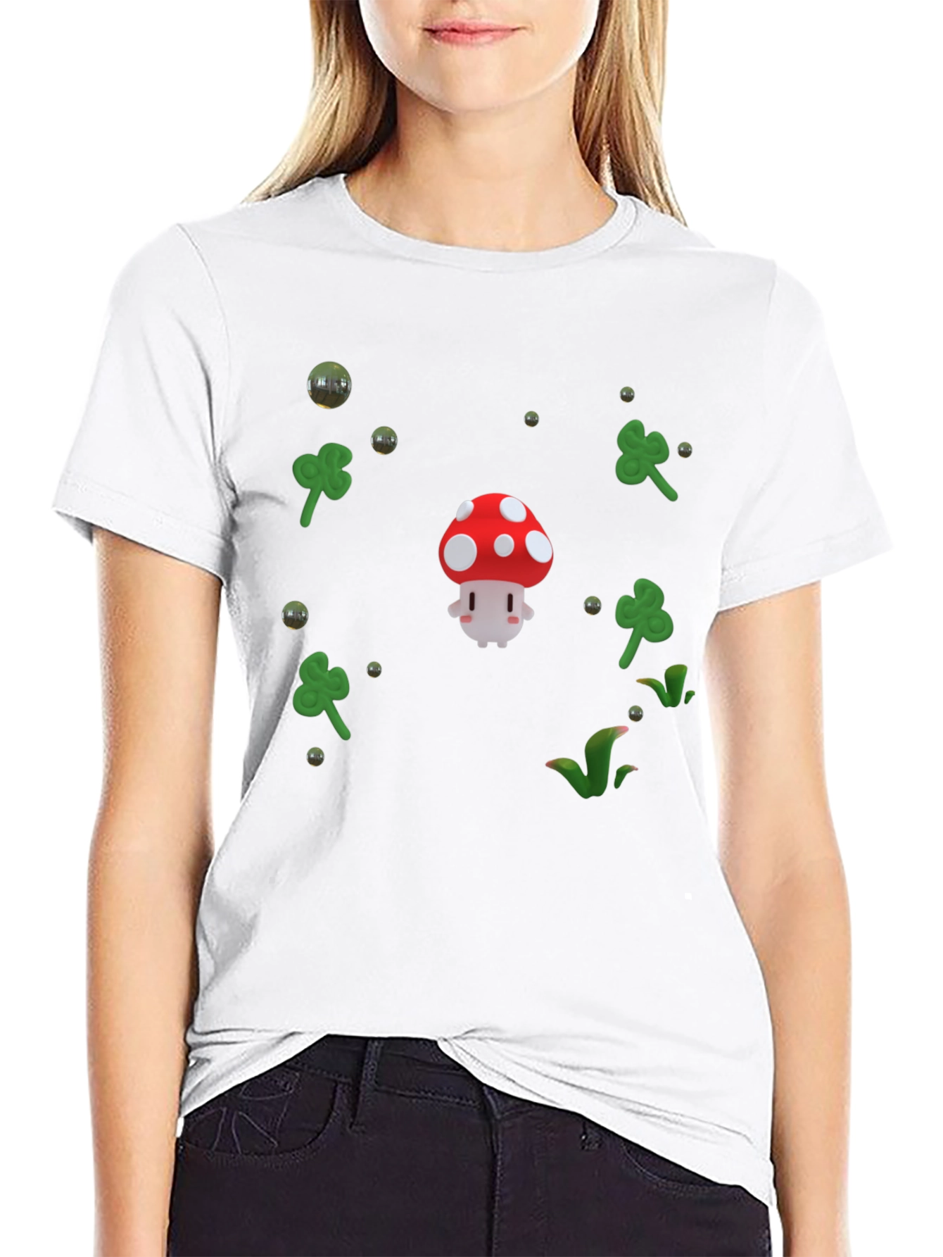 Lucky Mushroom Graphic T-Shirt