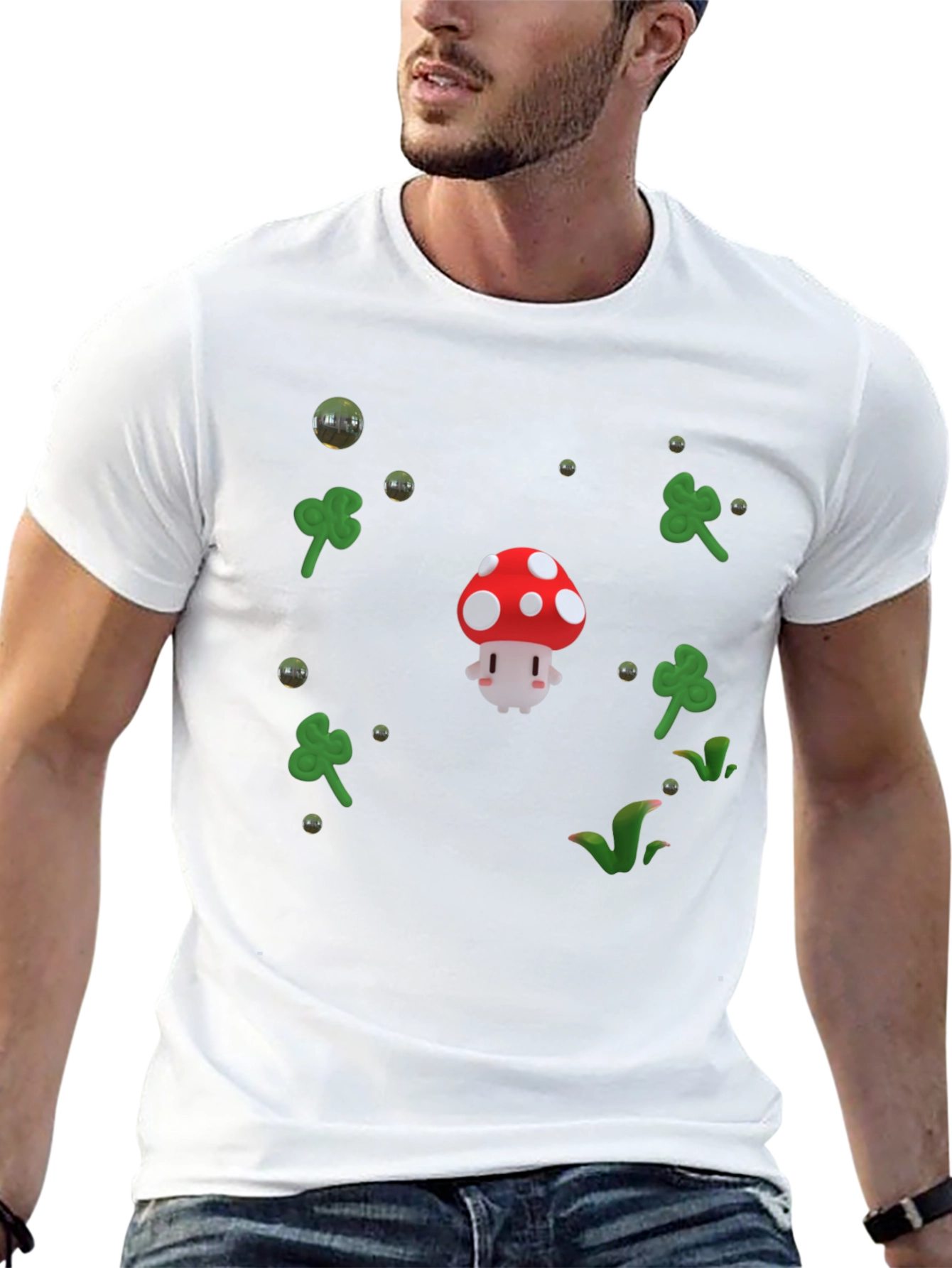 Lucky Mushroom Graphic T-Shirt