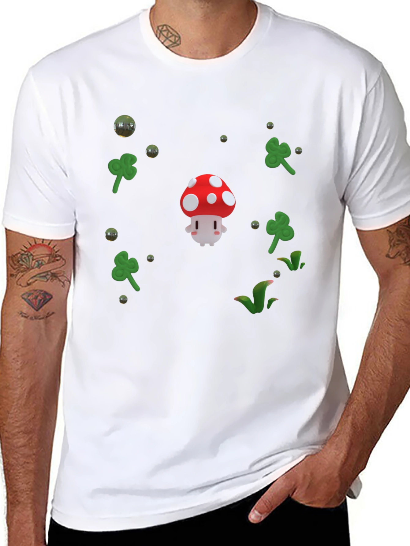 Lucky Mushroom Graphic T-Shirt