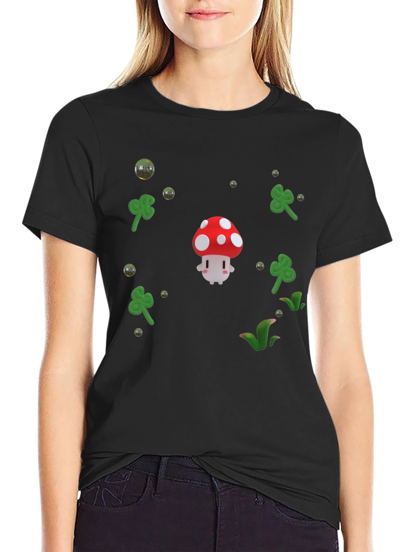 Lucky Mushroom Graphic T-Shirt