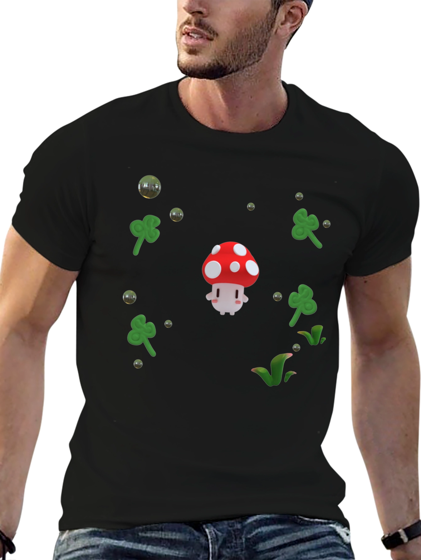 Lucky Mushroom Graphic T-Shirt