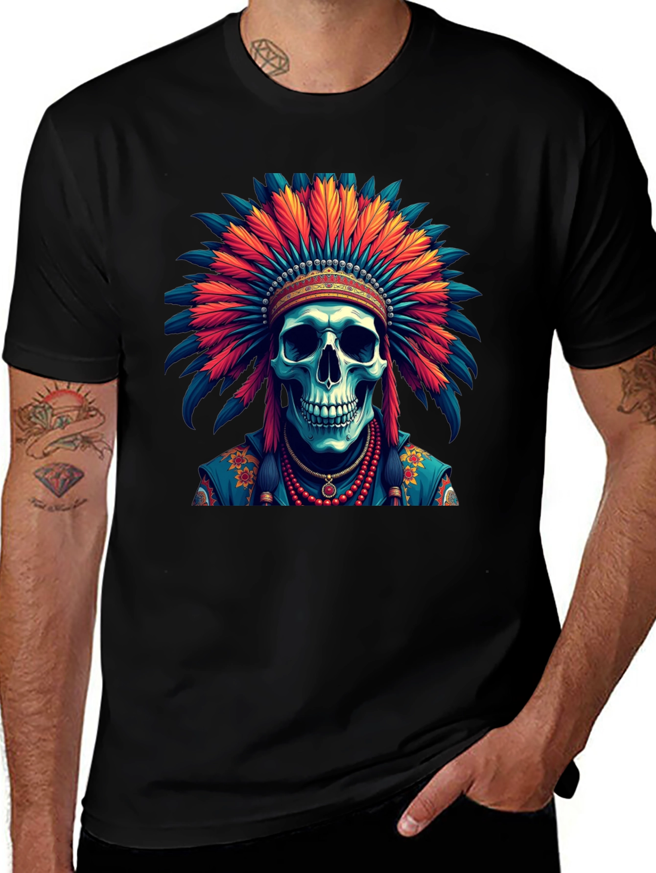 Skull Chief T-Shirt - Unique Graphic Tee