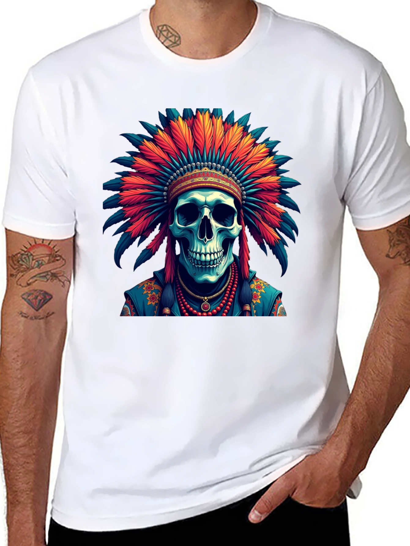 Skull Chief T-Shirt - Unique Graphic Tee