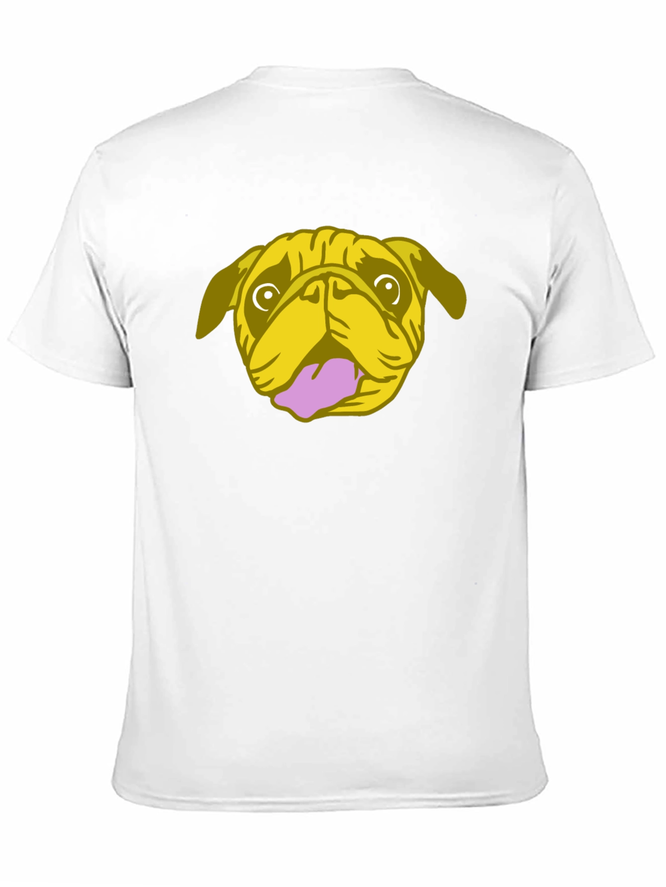 Pug Graphic Tee - Black Cotton Blend