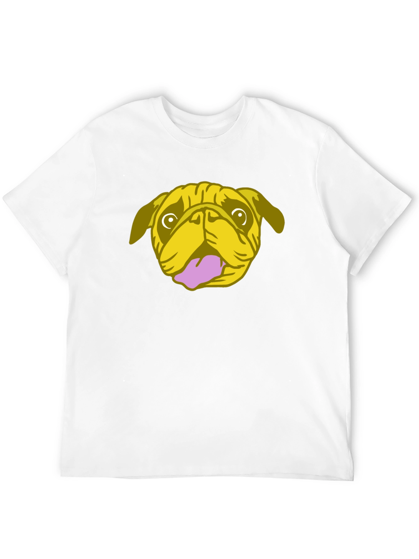 Pug Graphic Tee - Black Cotton Blend