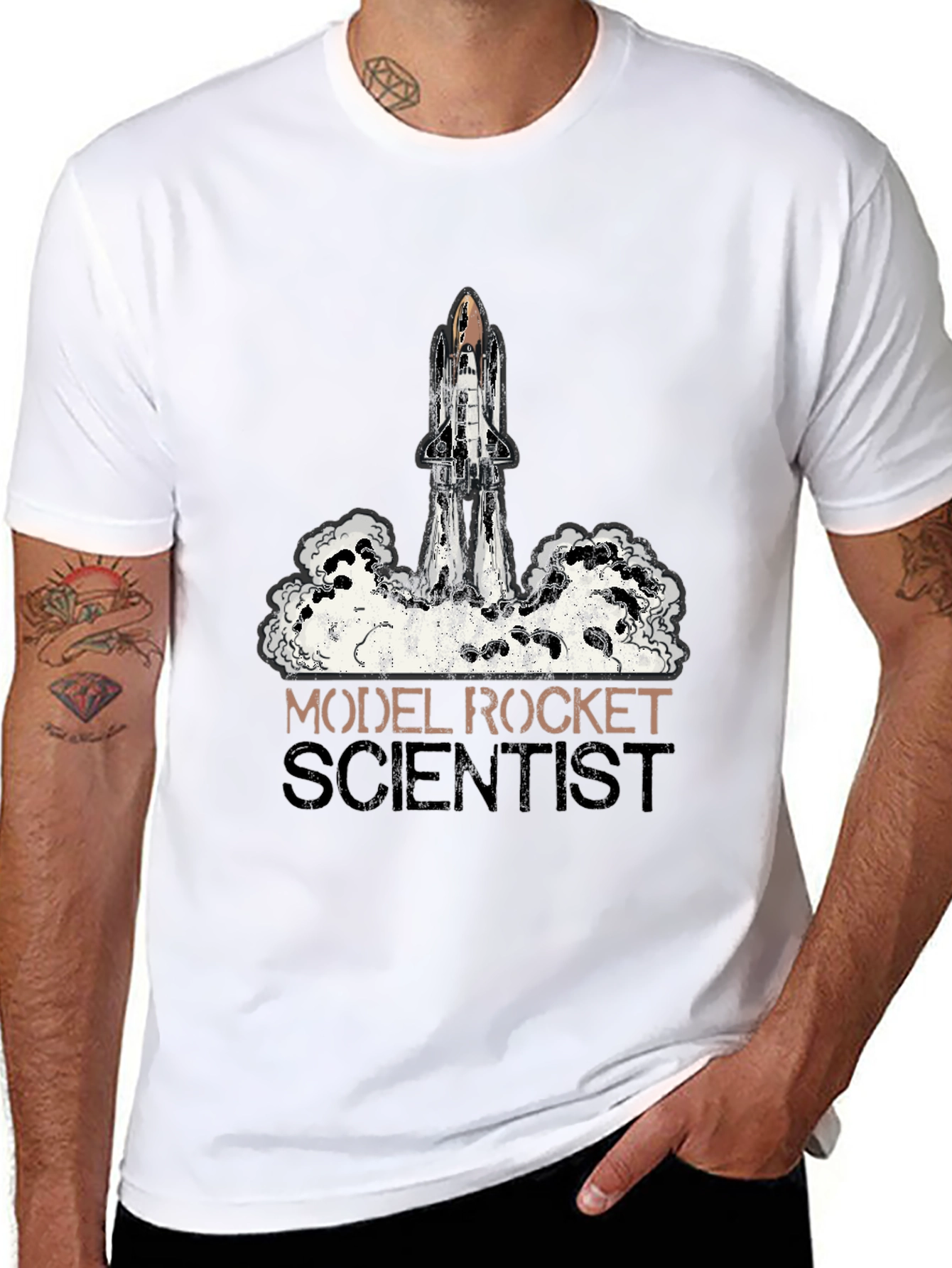Model Rocket Scientist Graphic Tee