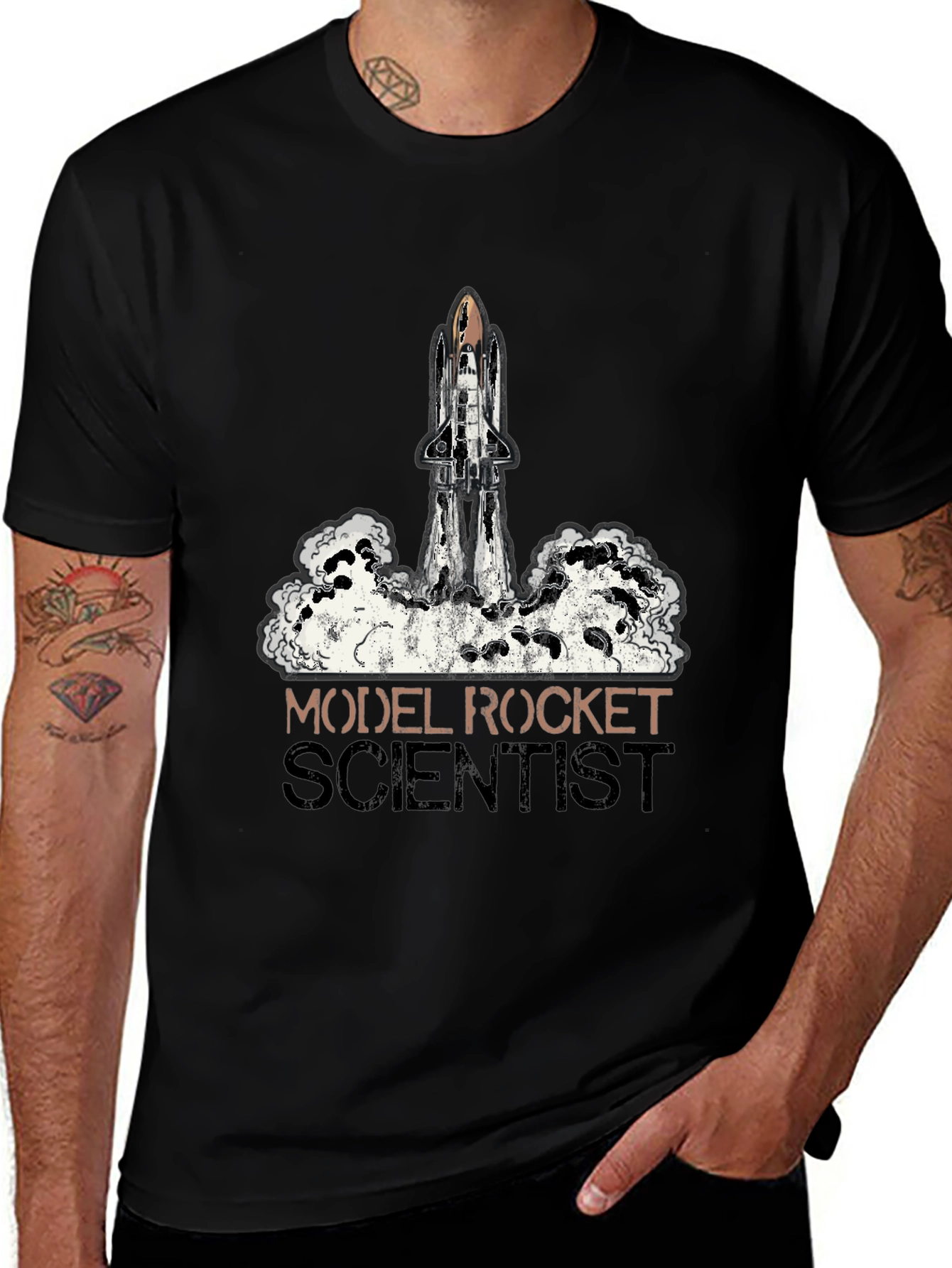 Model Rocket Scientist Graphic Tee