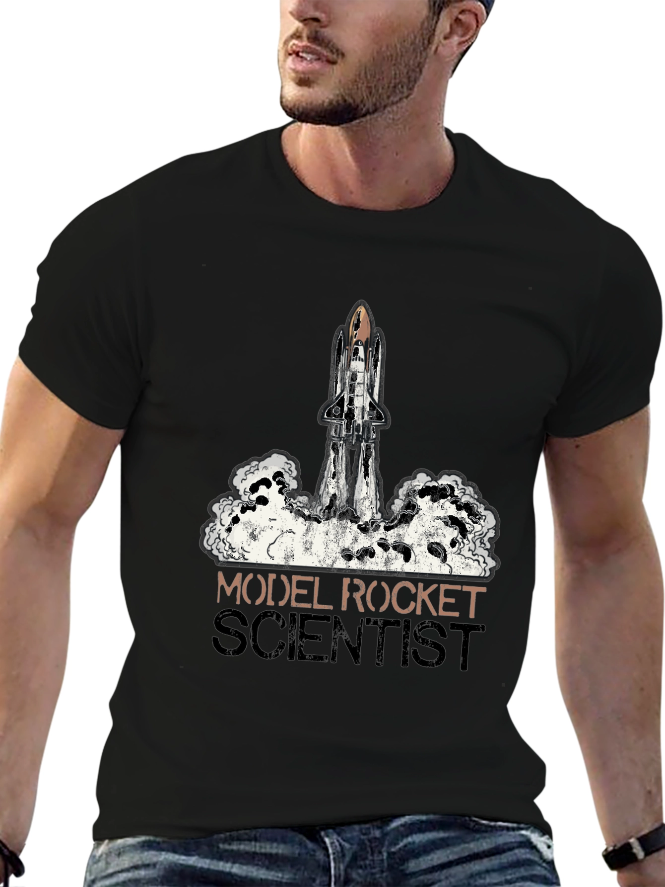 Model Rocket Scientist Graphic Tee