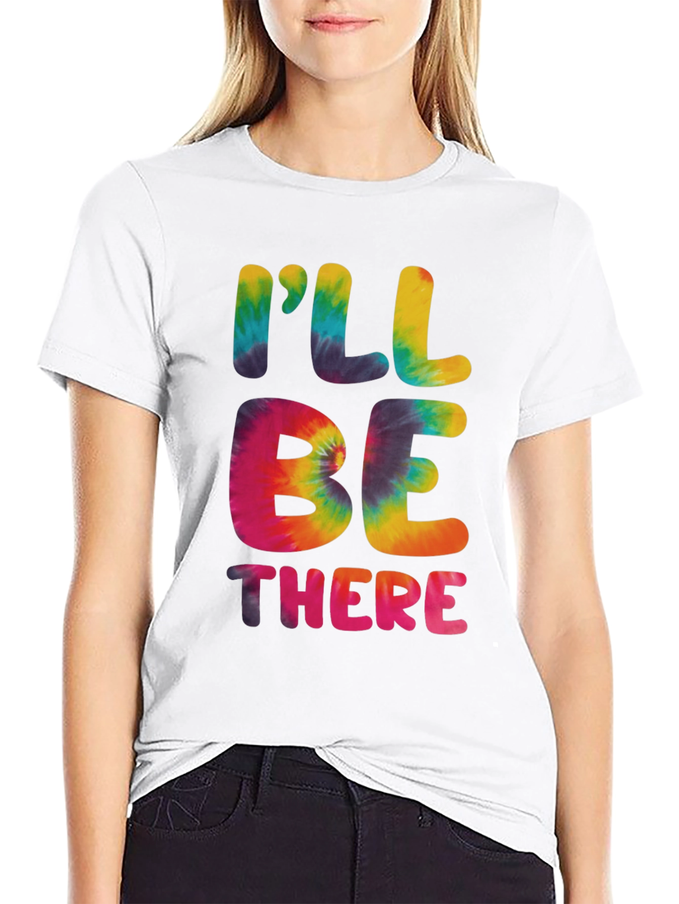 Ill Be There Tie Dye Graphic Tee