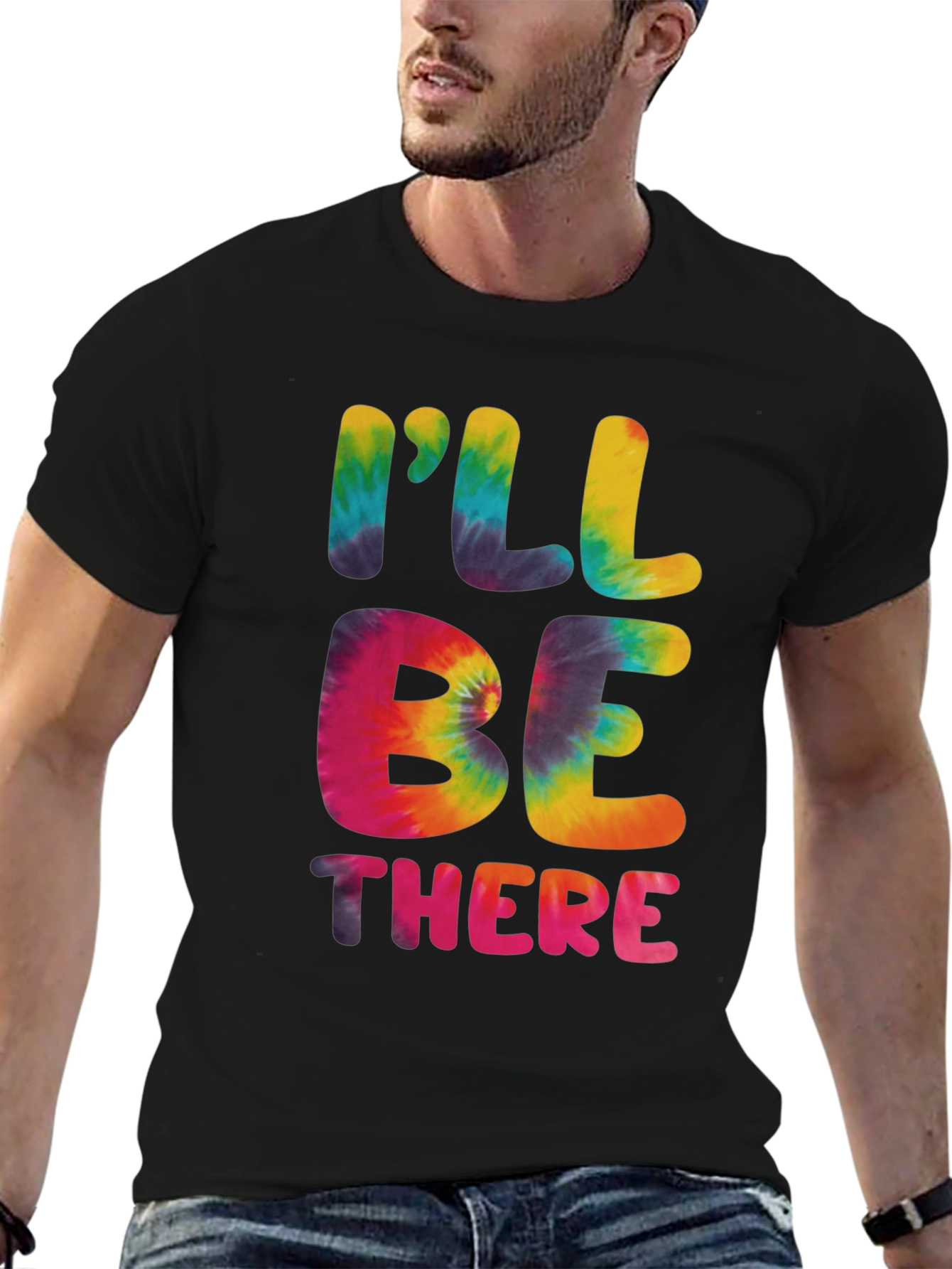 Ill Be There Tie Dye Graphic Tee