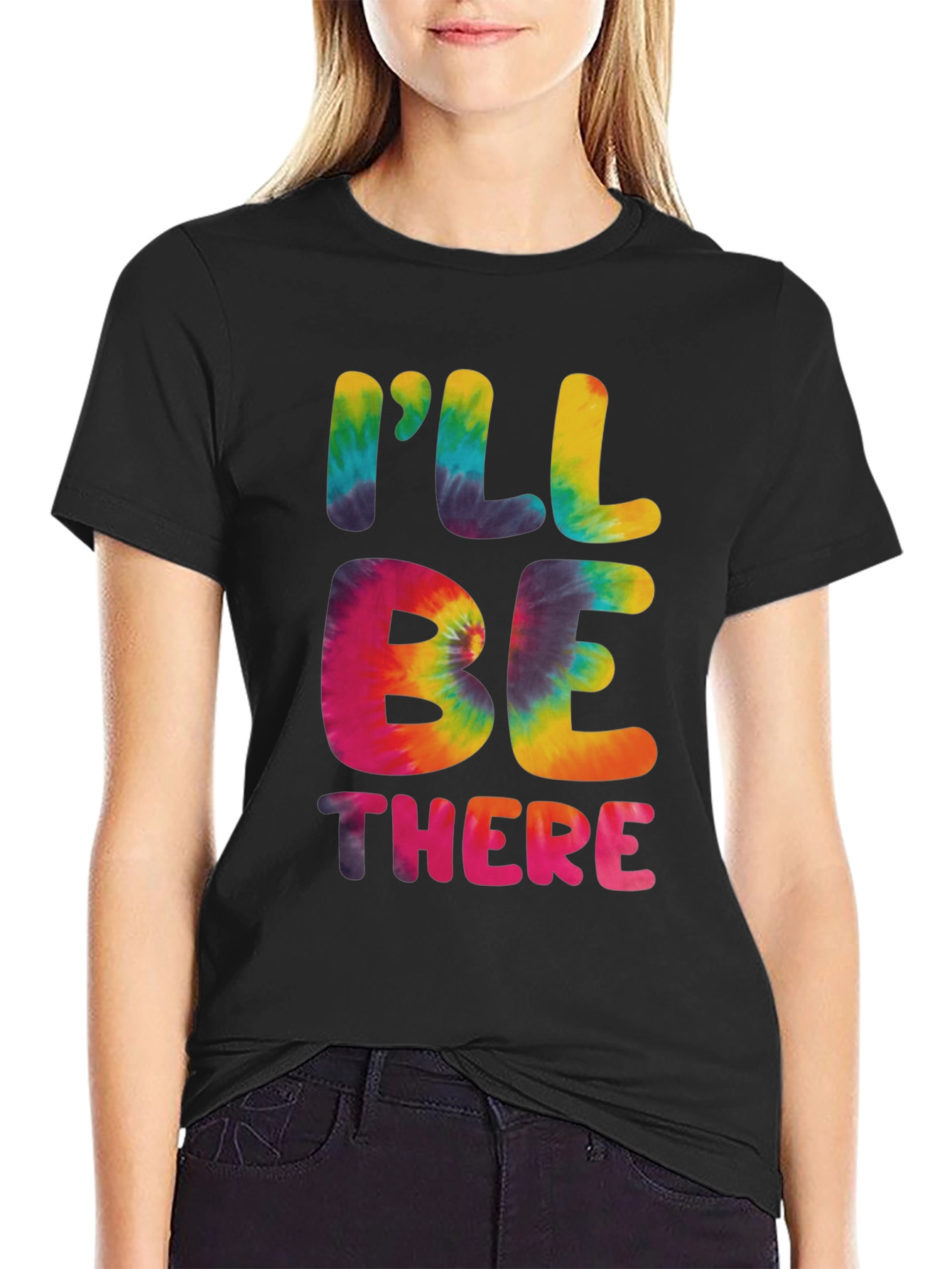 Ill Be There Tie Dye Graphic Tee