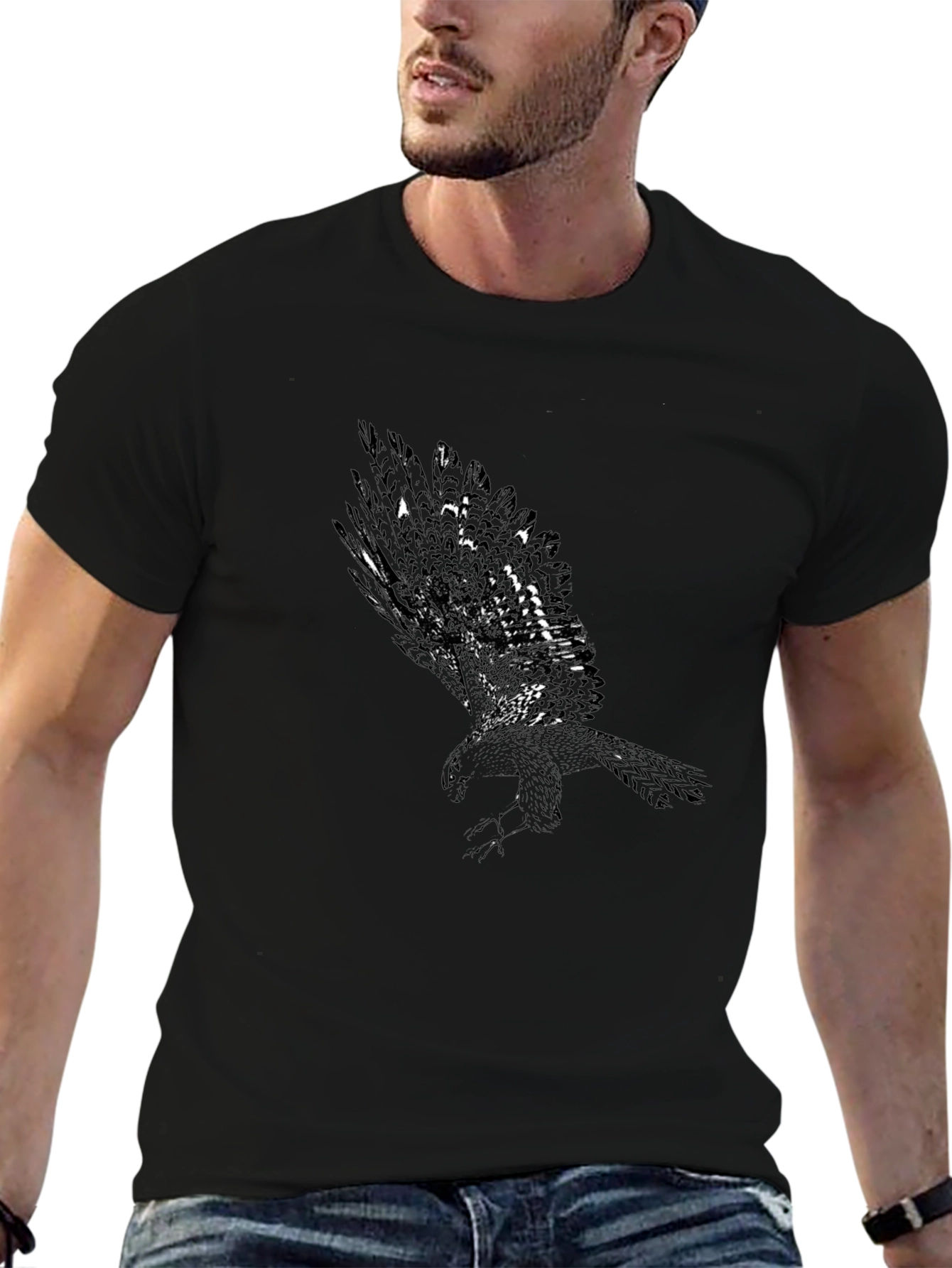 Black Raven Graphic Tee - Mens