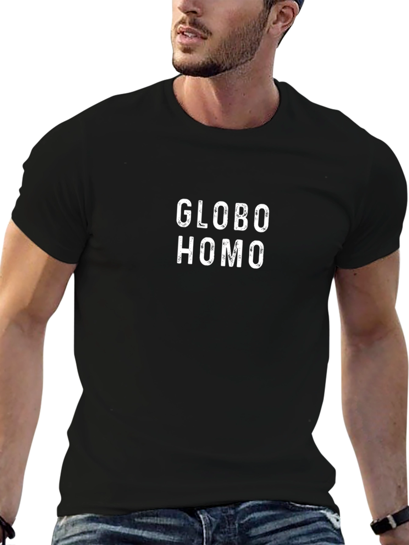 Globo Homo Graphic Tee - Black Unisex T-Shirt