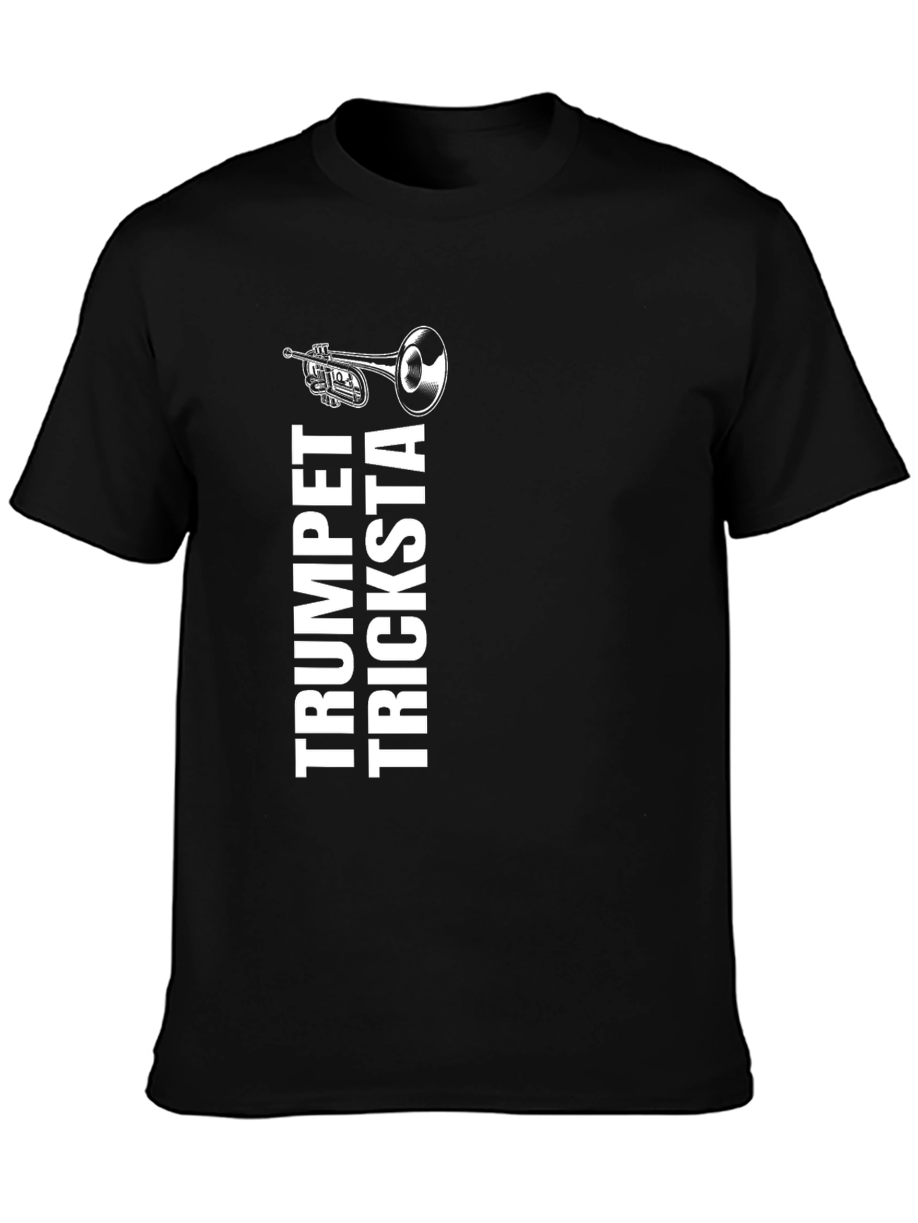 Trumpet Tricksta Black Graphic Tee