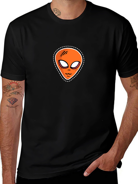 Alien Patch Graphic Tee - Black