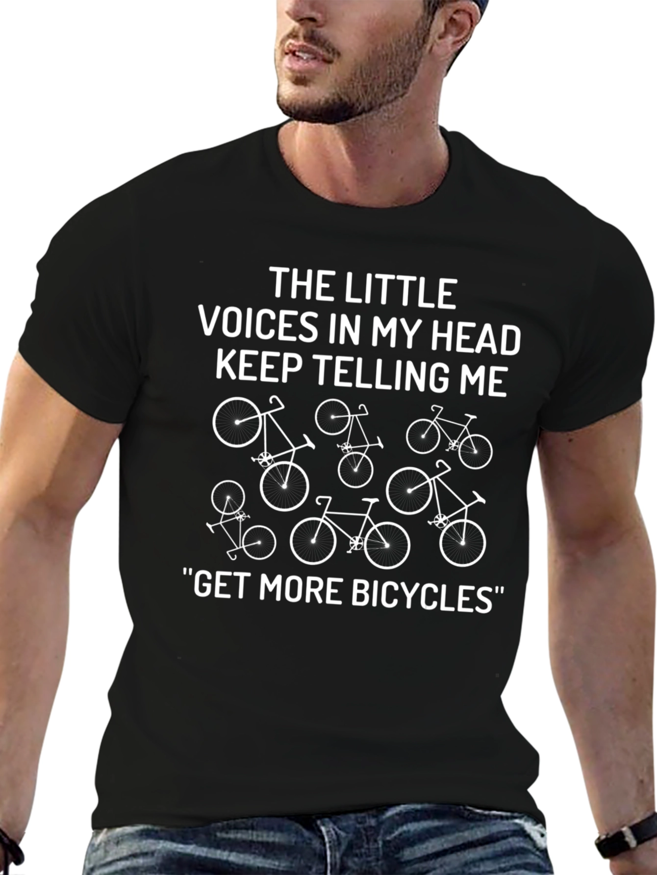 Get More Bicycles Funny Graphic T-Shirt