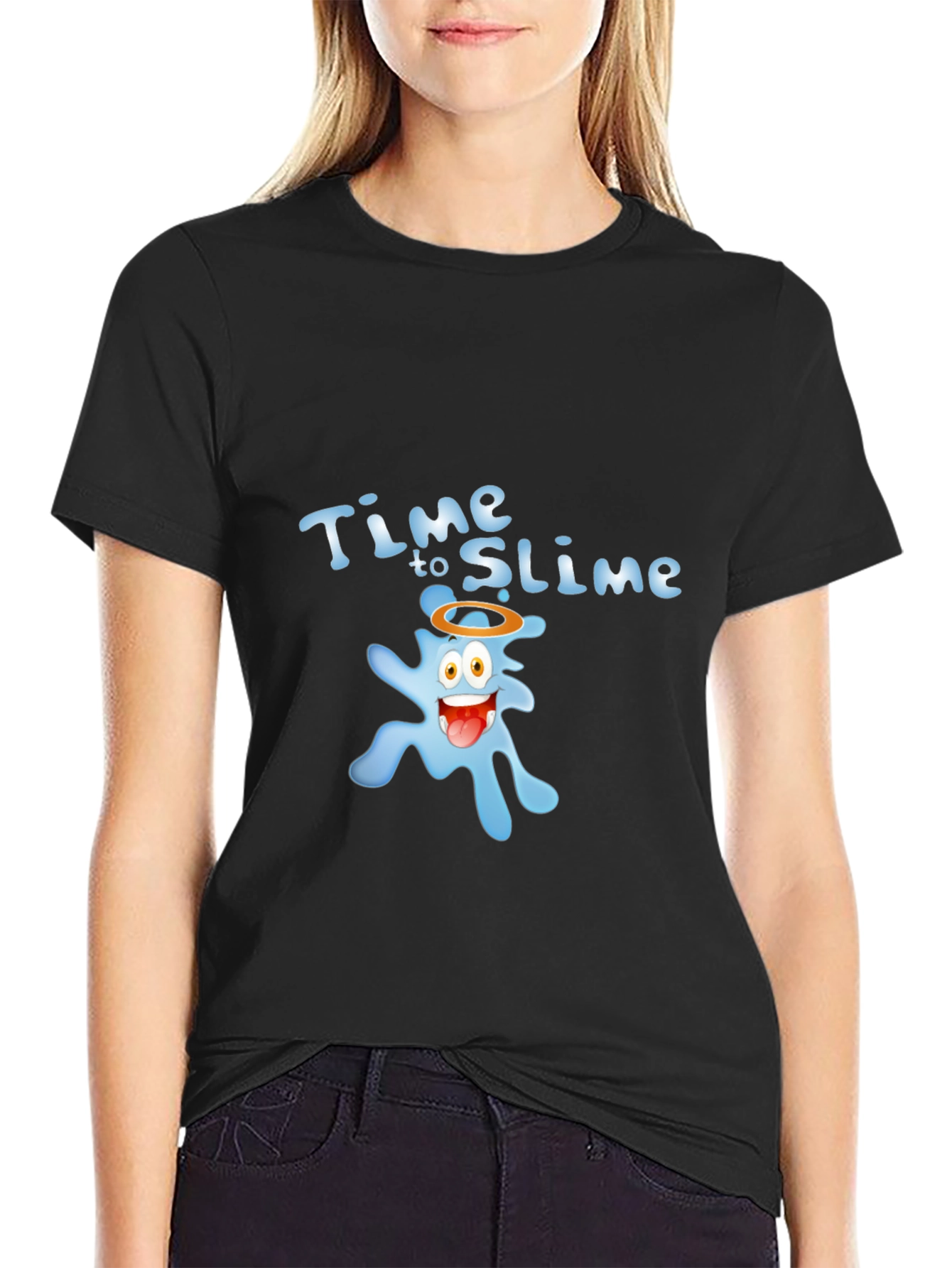 Time to Slime Black T-Shirt