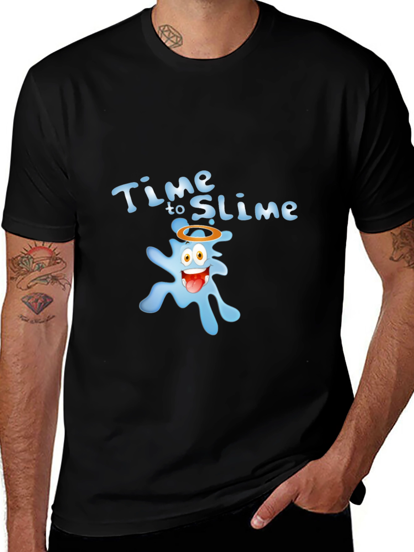 Time to Slime Black T-Shirt