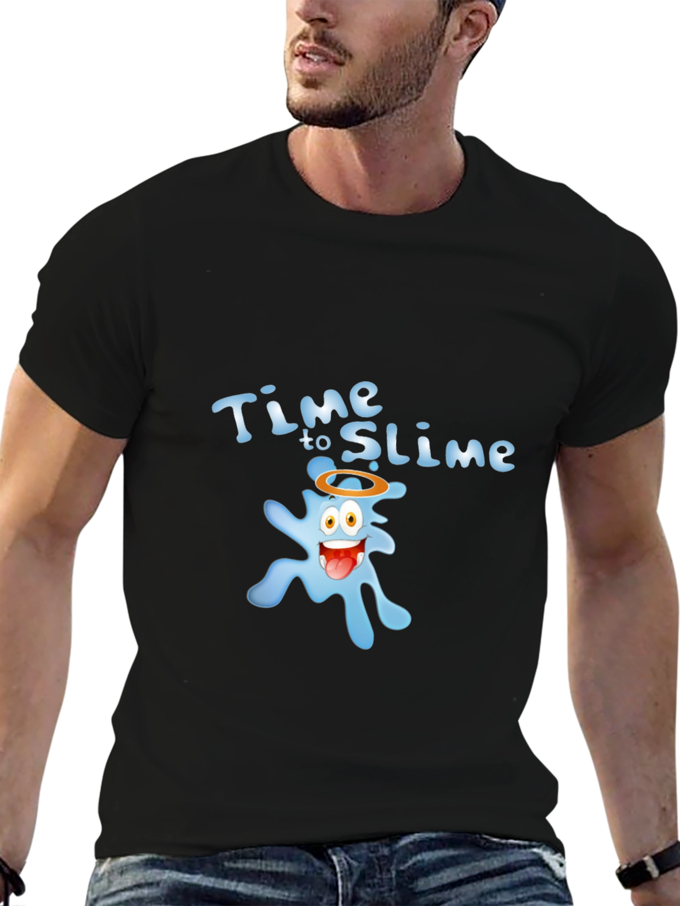 Time to Slime Black T-Shirt