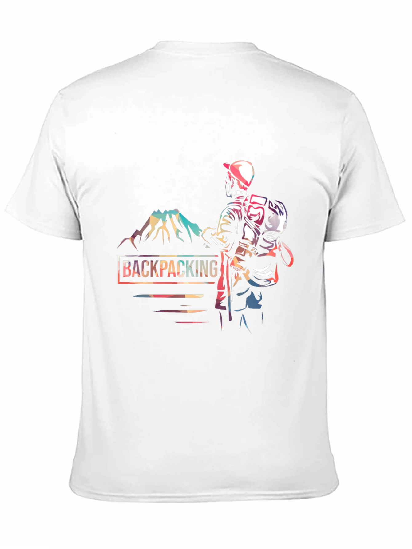 Backpacking Adventure Graphic Tee - Black