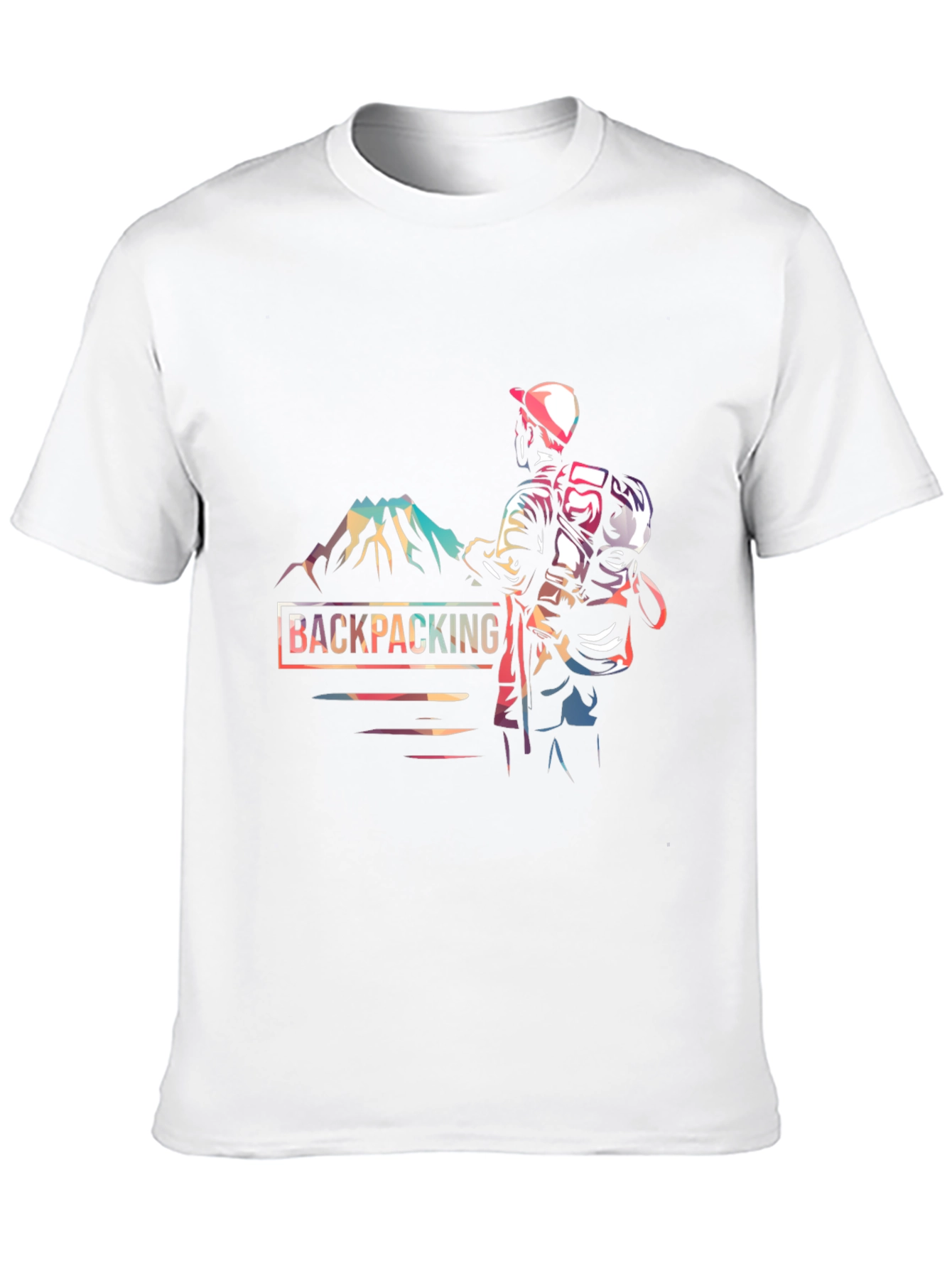 Backpacking Adventure Graphic Tee - Black
