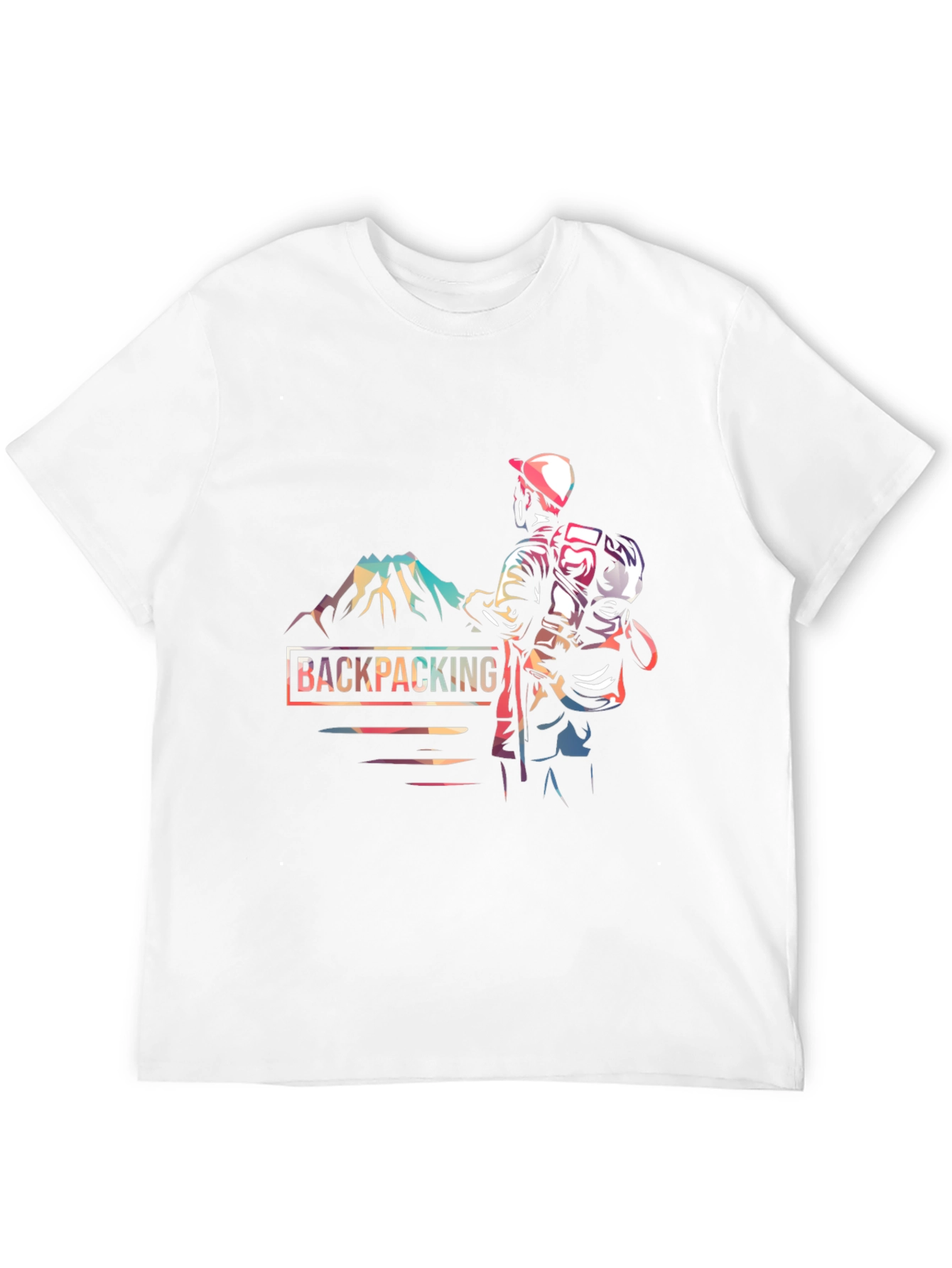 Backpacking Adventure Graphic Tee - Black
