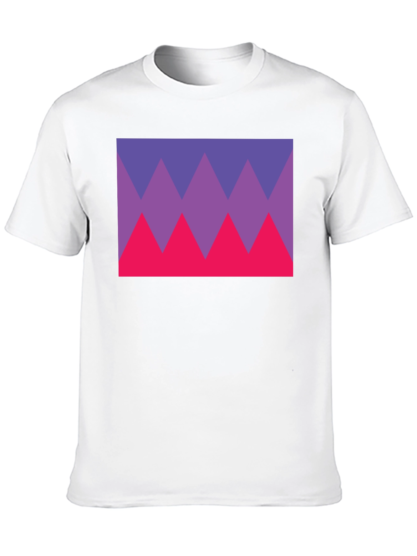 Geometric Triangle Tee - Bold Graphic Print T-Shirt