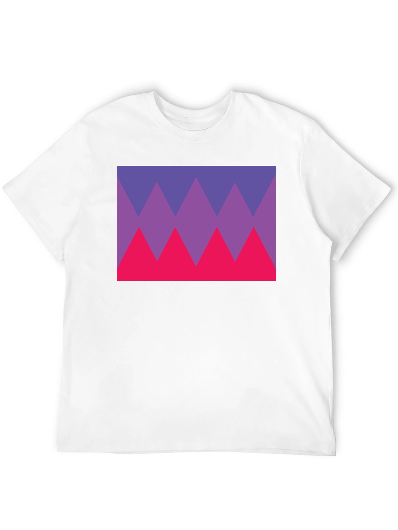 Geometric Triangle Tee - Bold Graphic Print T-Shirt