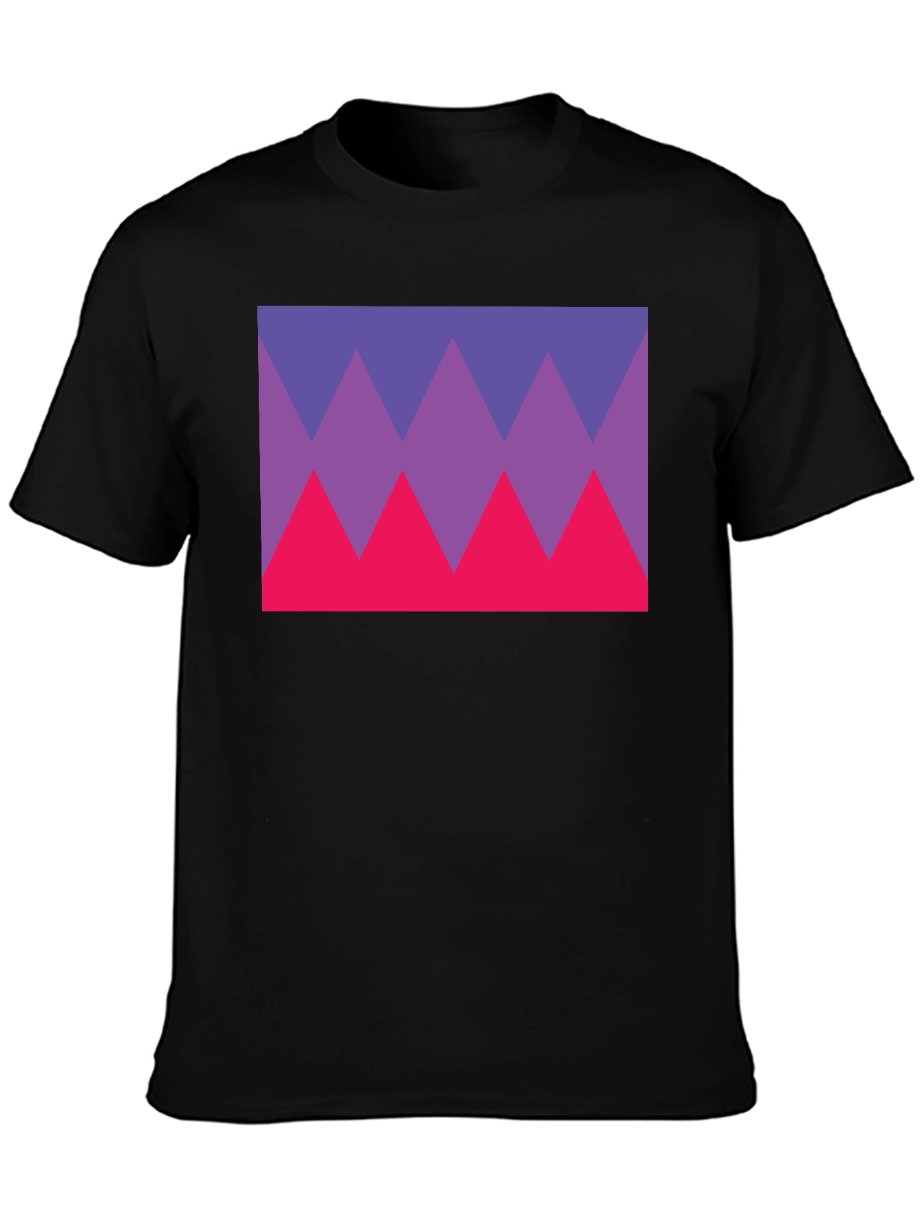 Geometric Triangle Tee - Bold Graphic Print T-Shirt
