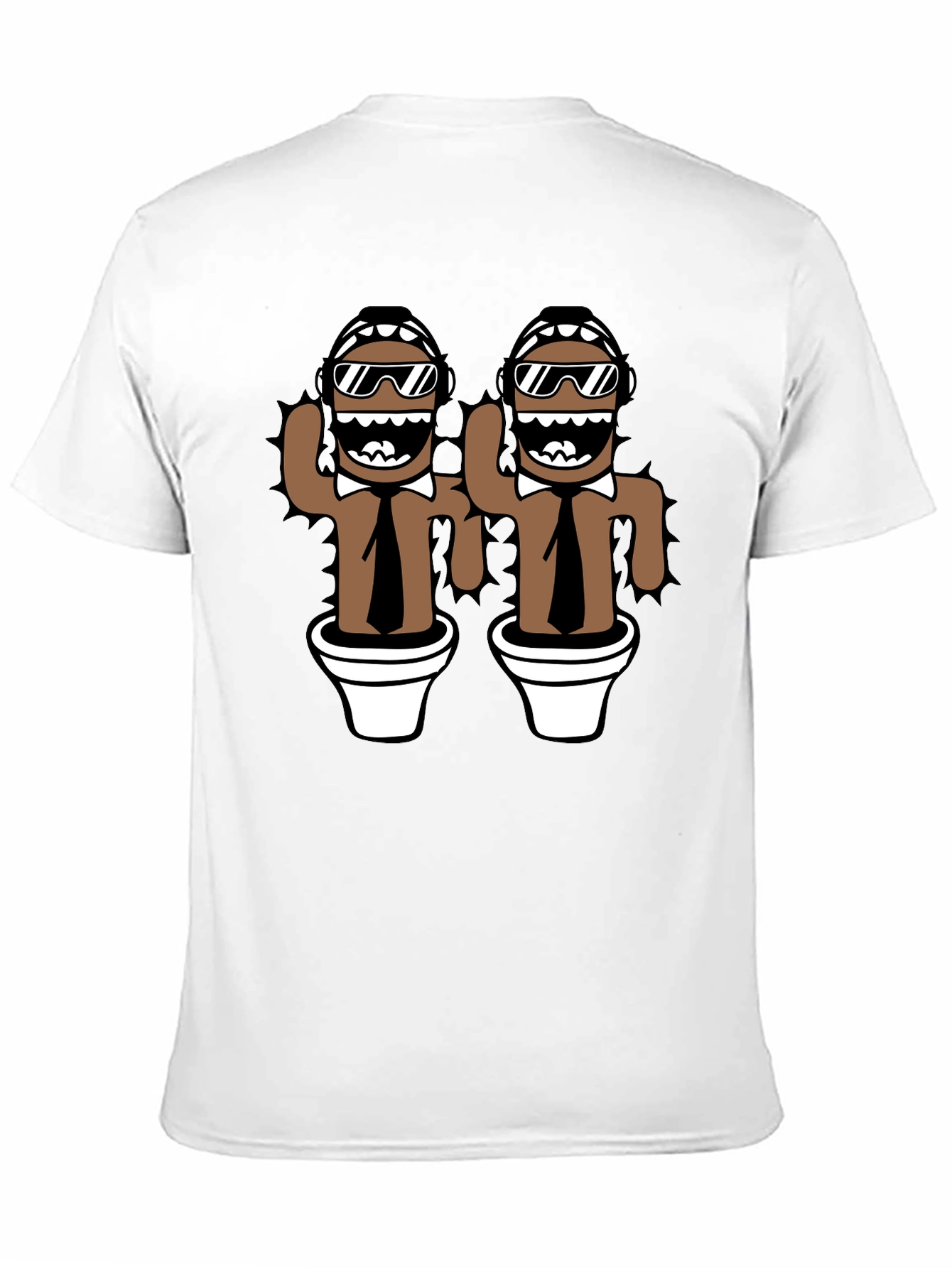 Novelty Cactus Mens Black Graphic Tee