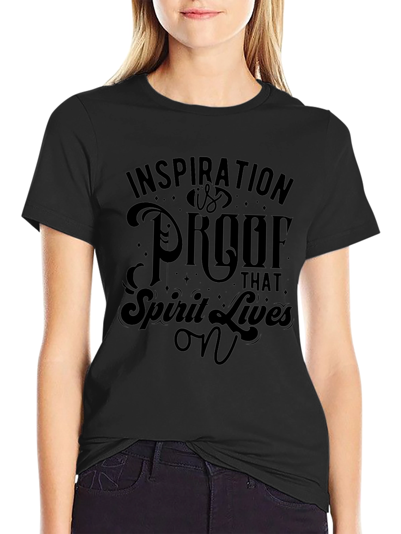 Inspiration is Proof Graphic Tee - Black Unisex