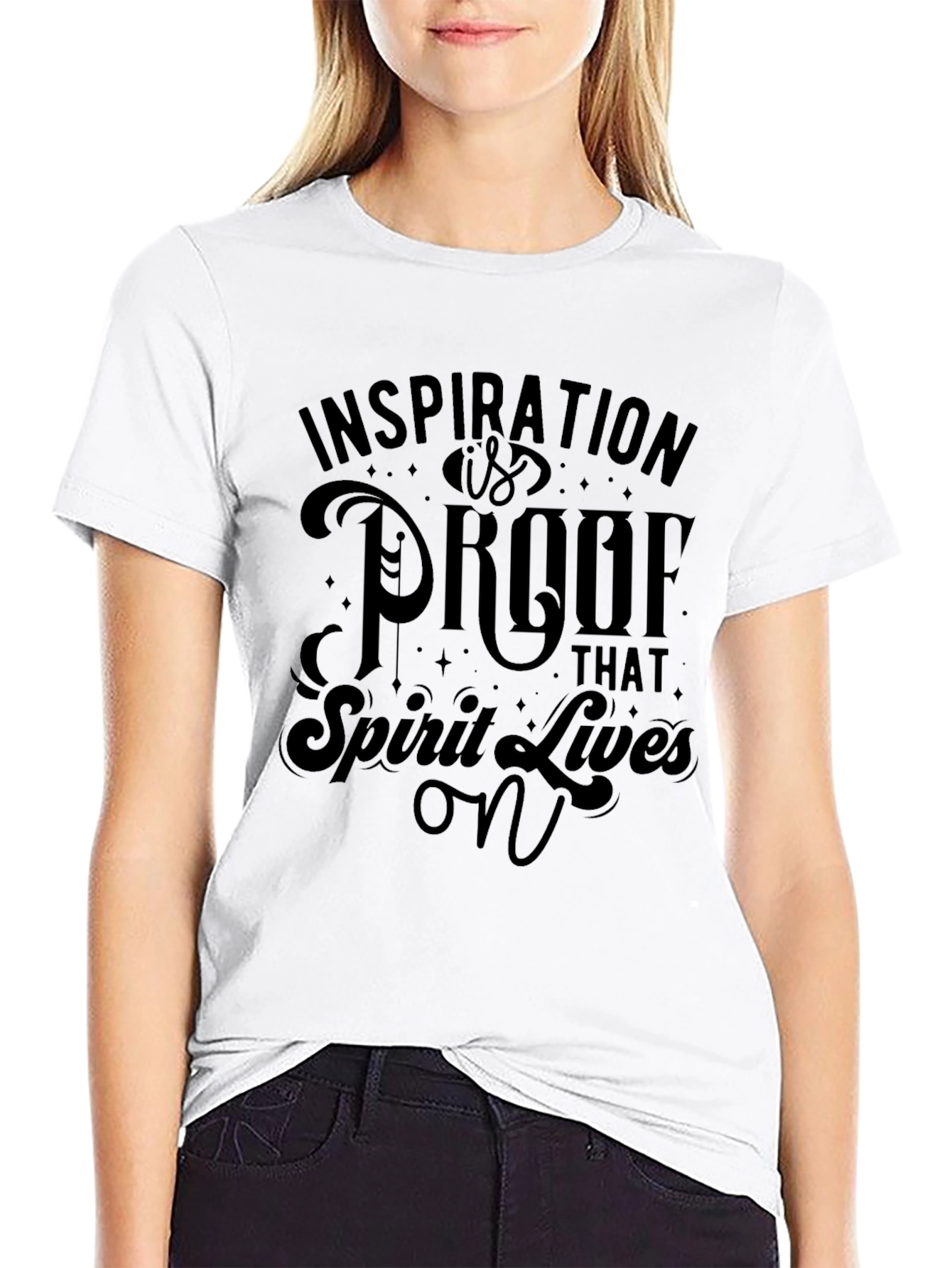 Inspiration is Proof Graphic Tee - Black Unisex