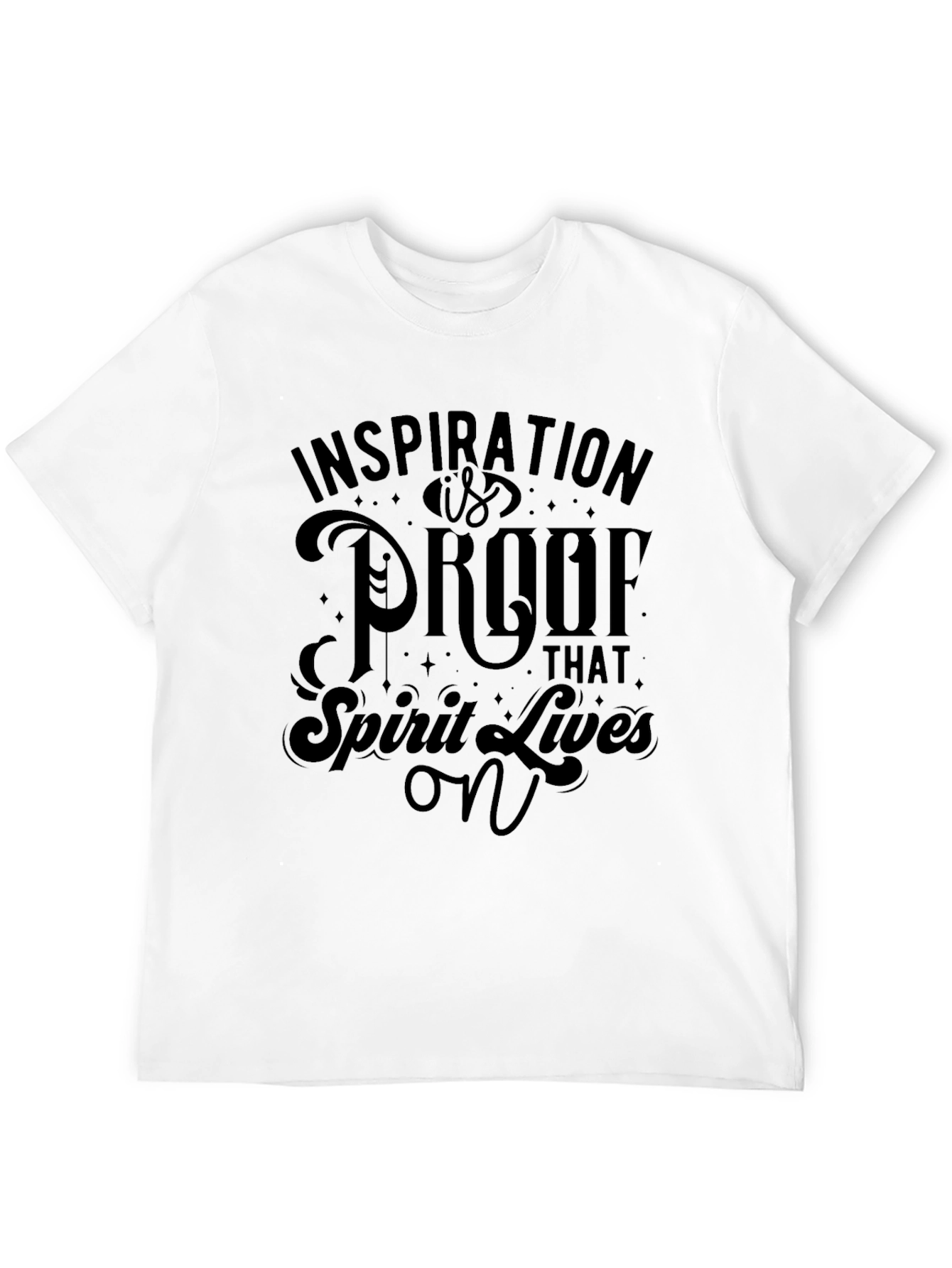 Inspiration is Proof Graphic Tee - Black Unisex