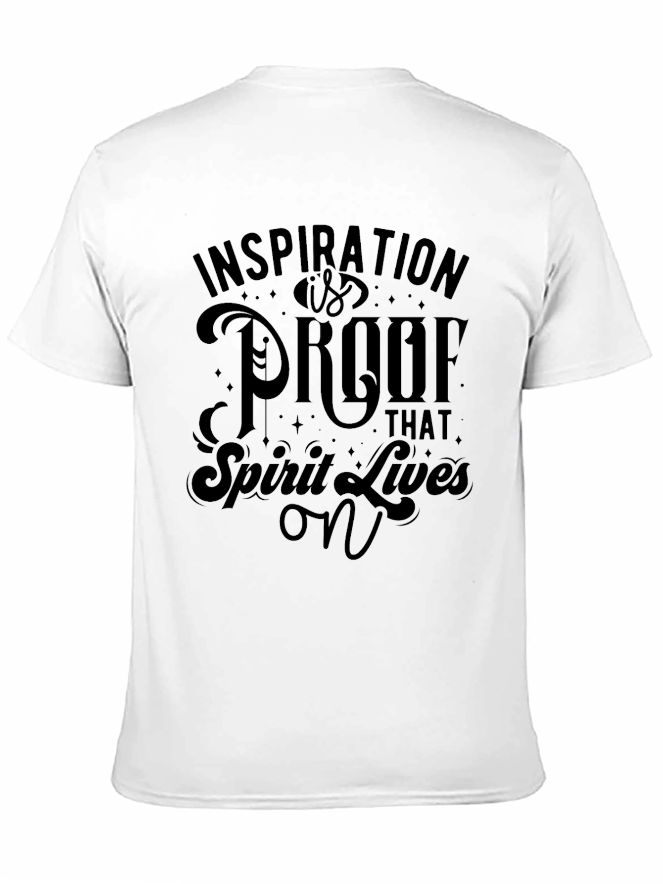 Inspiration is Proof Graphic Tee - Black Unisex