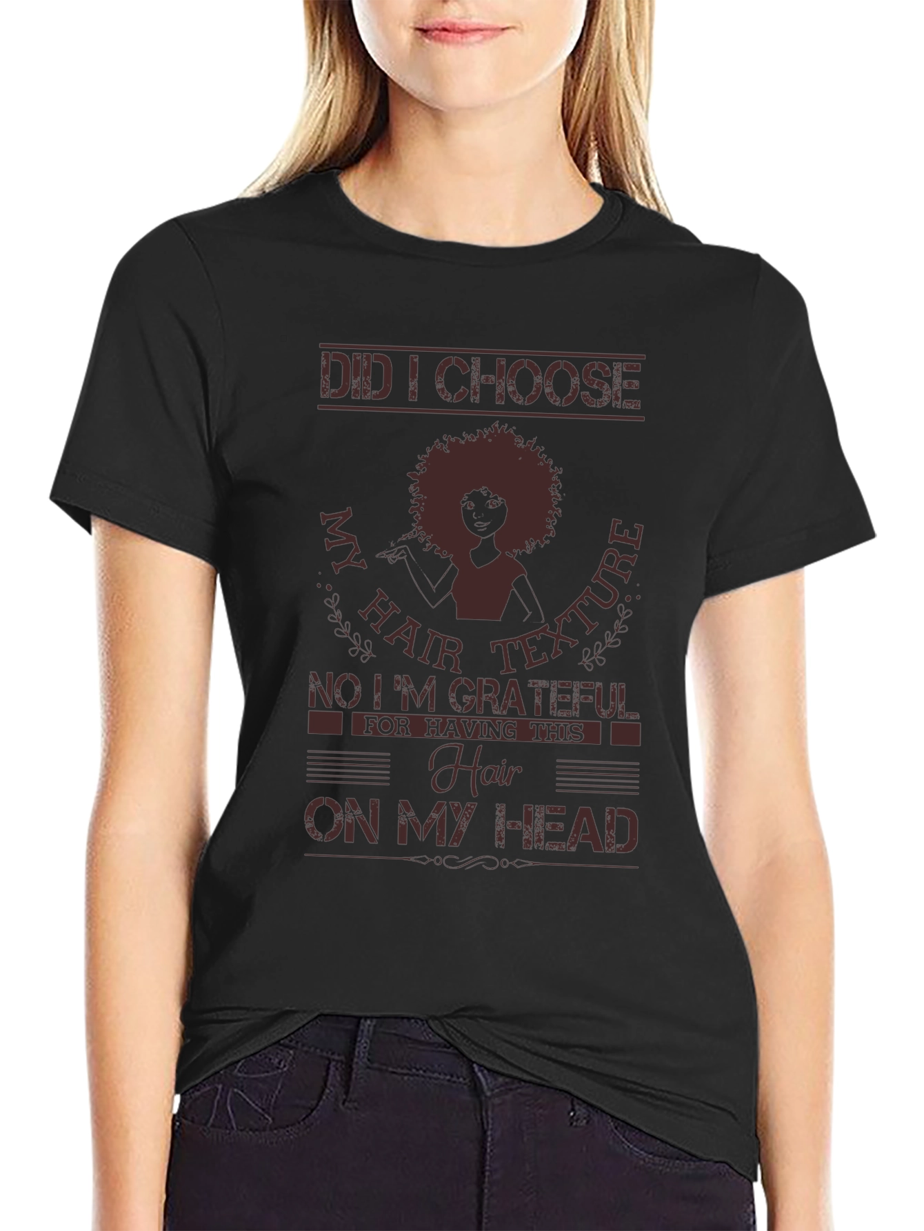 Grateful Hair Texture Graphic Tee