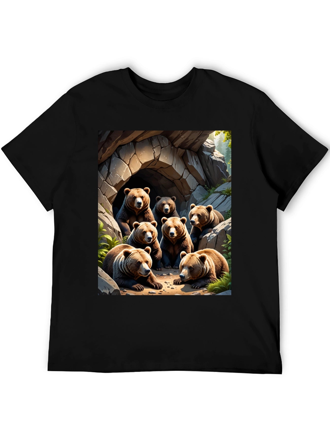 Bear Cave T-Shirt - Wildlife Graphic Tee