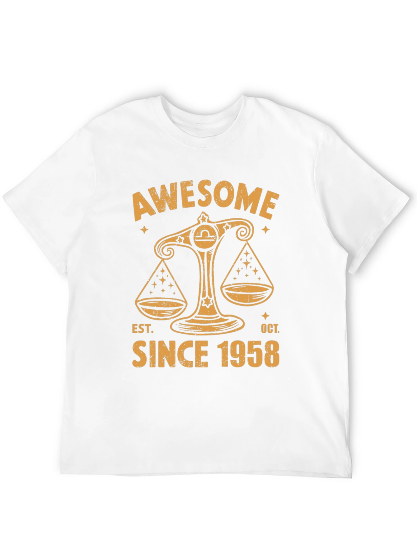 Awesome Since 1958 Libra Zodiac T-Shirt