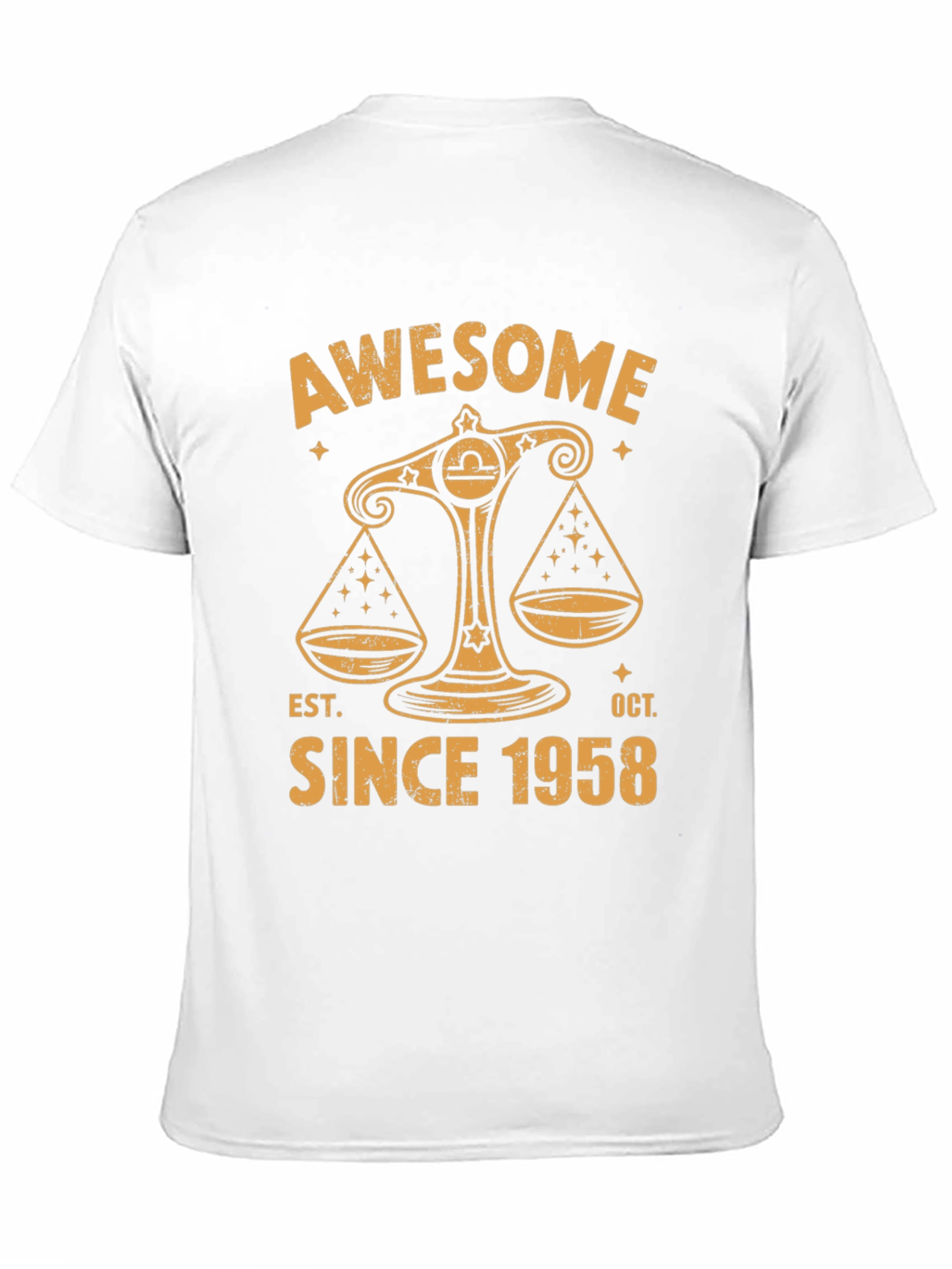 Awesome Since 1958 Libra Zodiac T-Shirt
