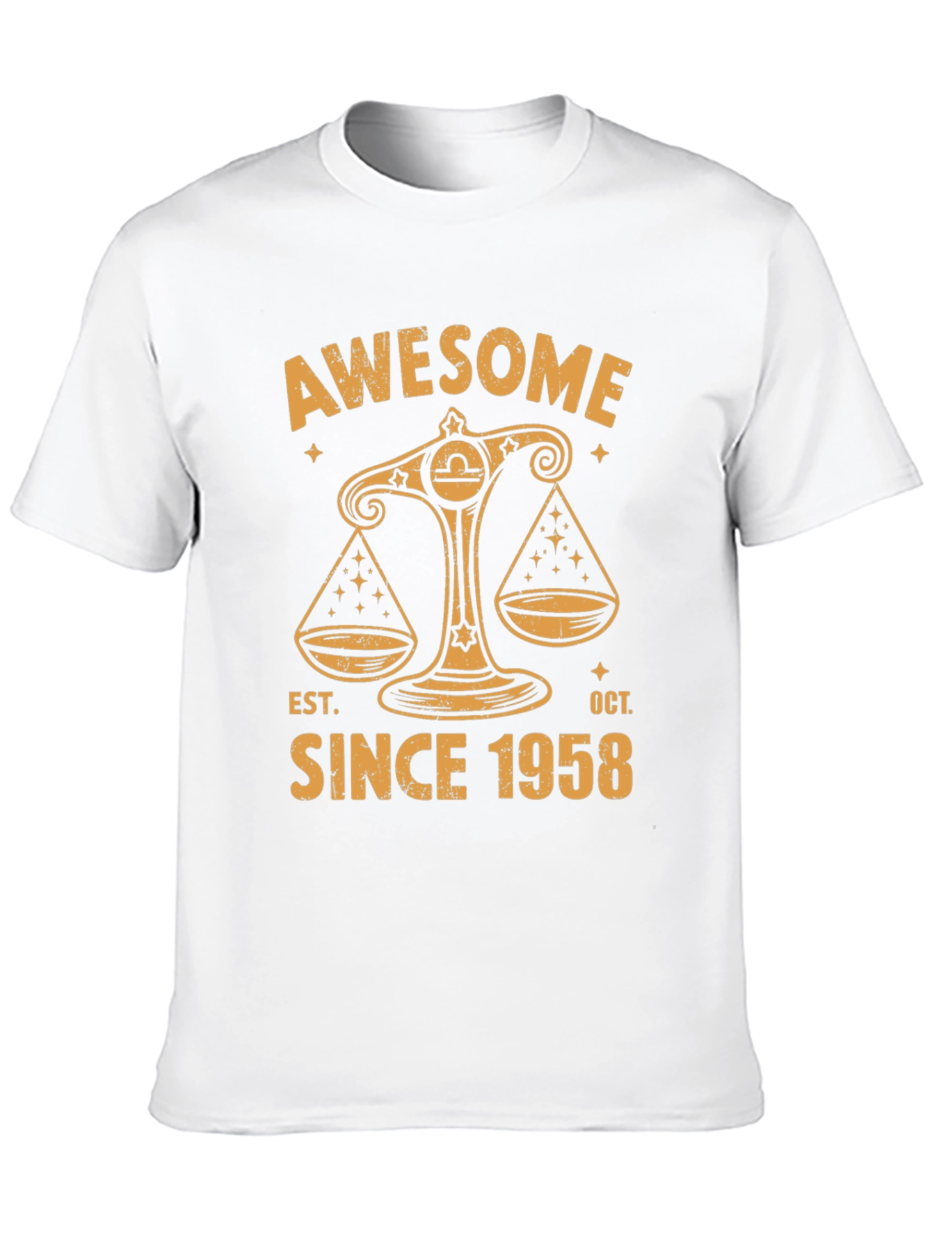 Awesome Since 1958 Libra Zodiac T-Shirt