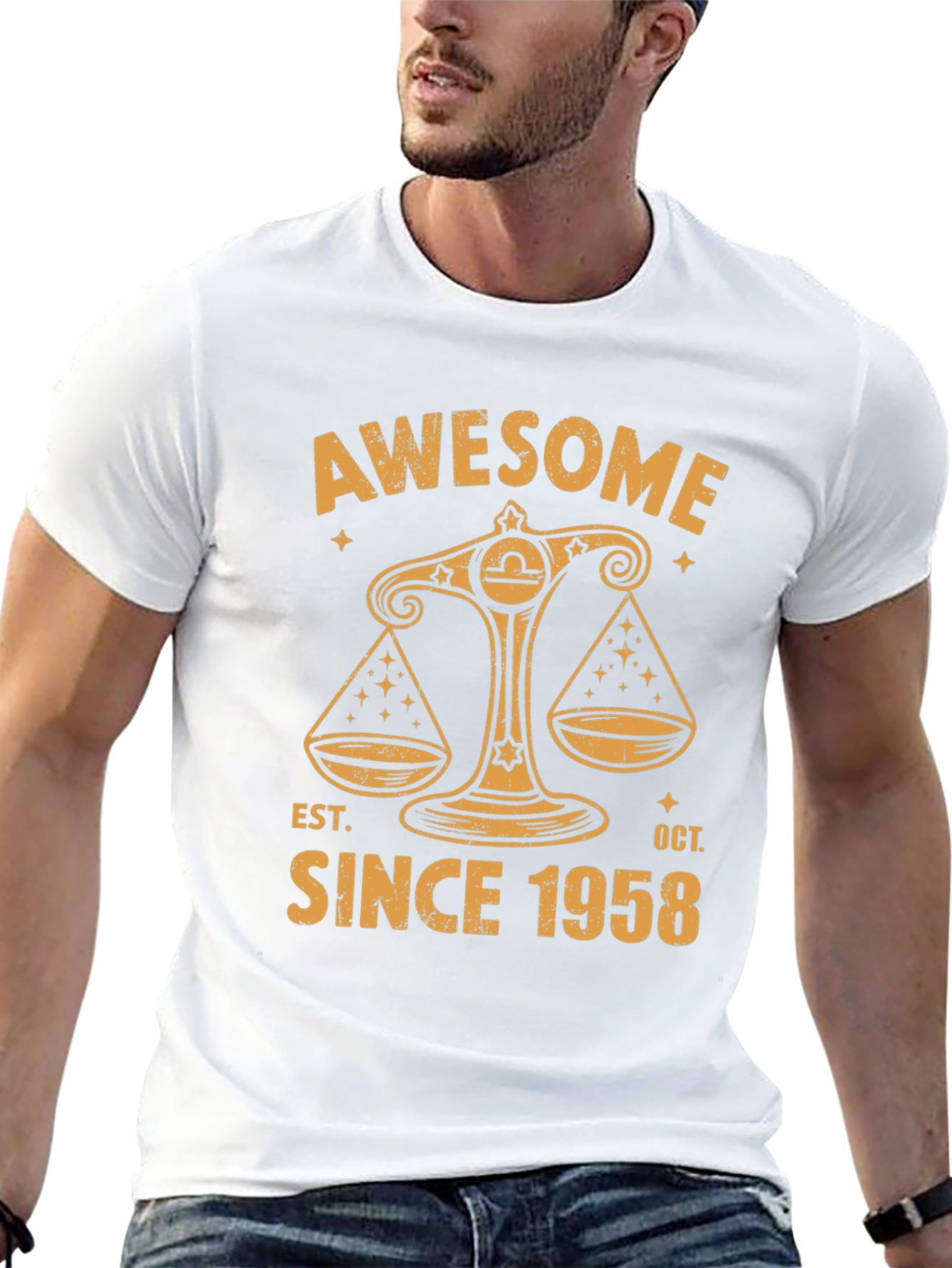 Awesome Since 1958 Libra Zodiac T-Shirt