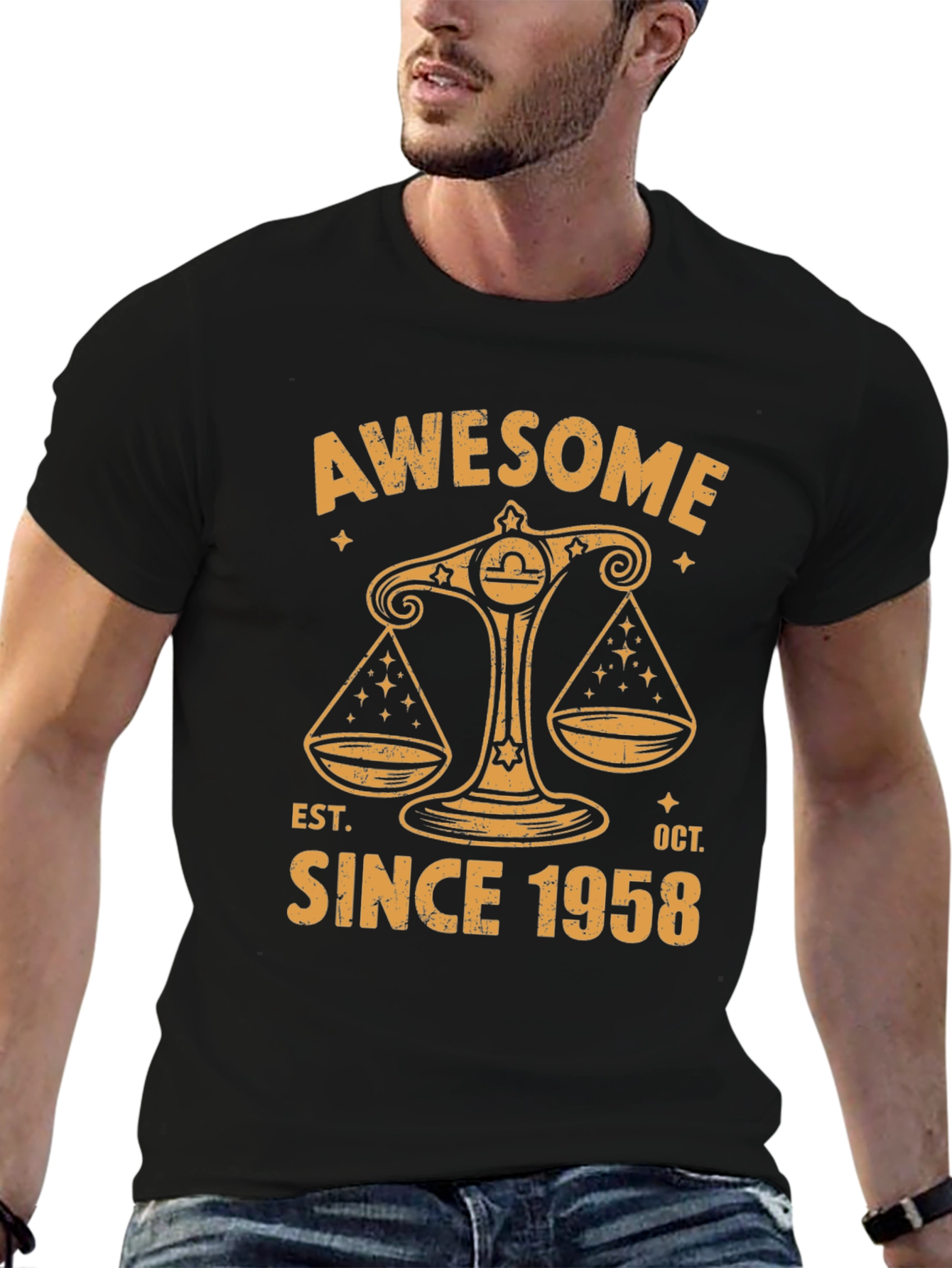 Awesome Since 1958 Libra Zodiac T-Shirt