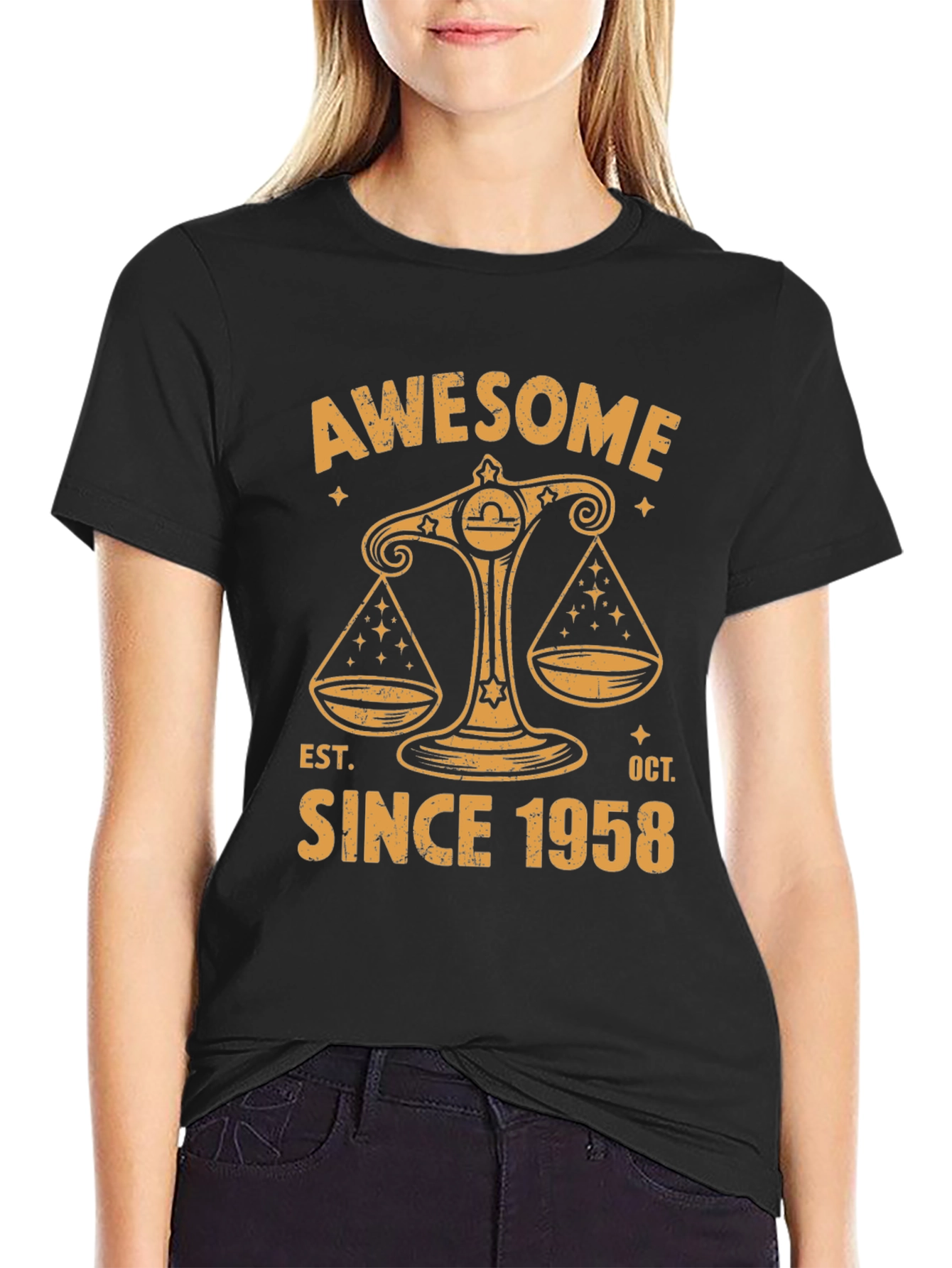 Awesome Since 1958 Libra Zodiac T-Shirt