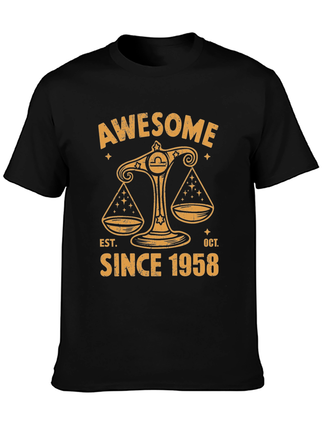 Awesome Since 1958 Libra Zodiac T-Shirt