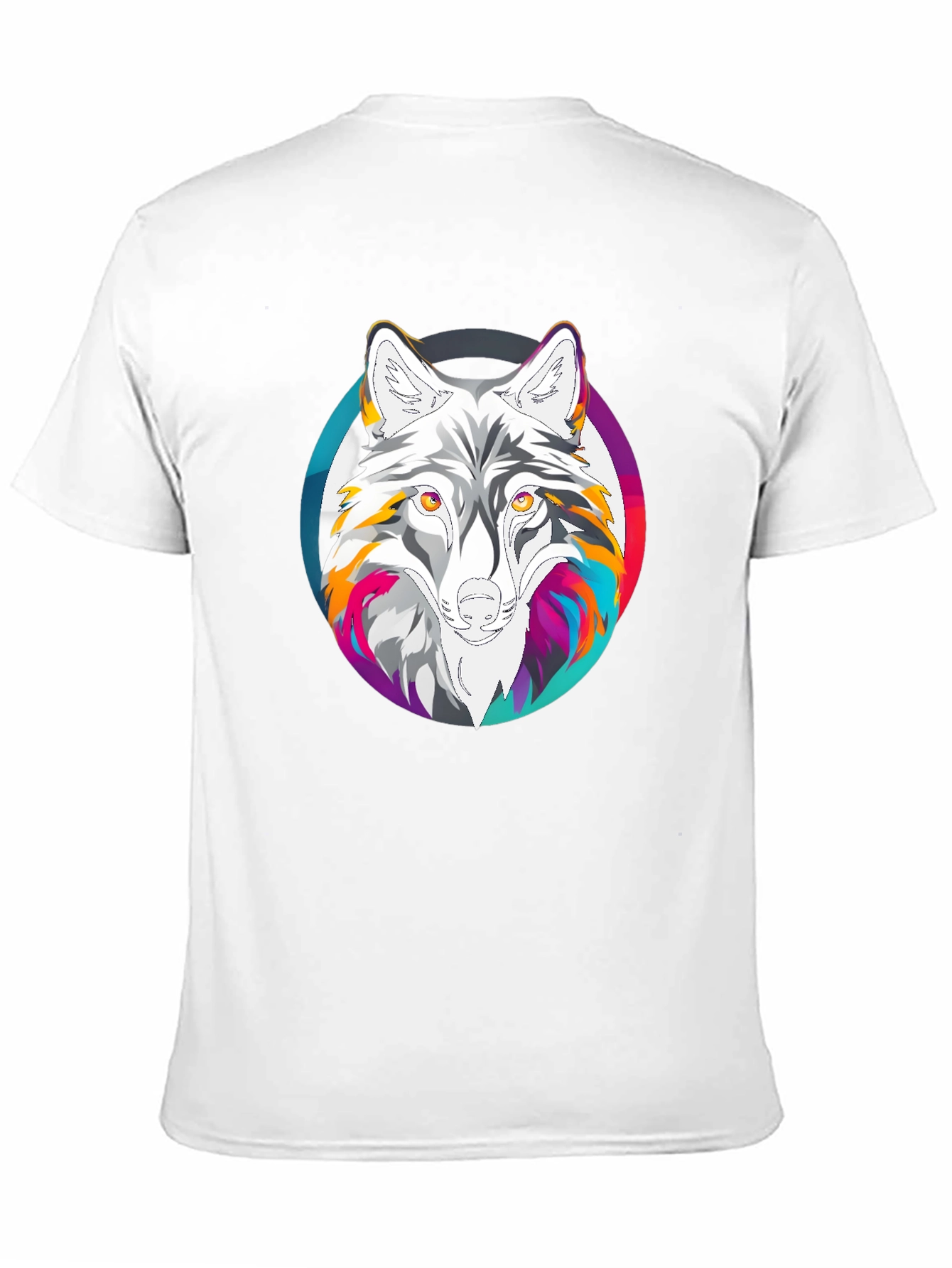 Wolf Graphic Print Black T-Shirt