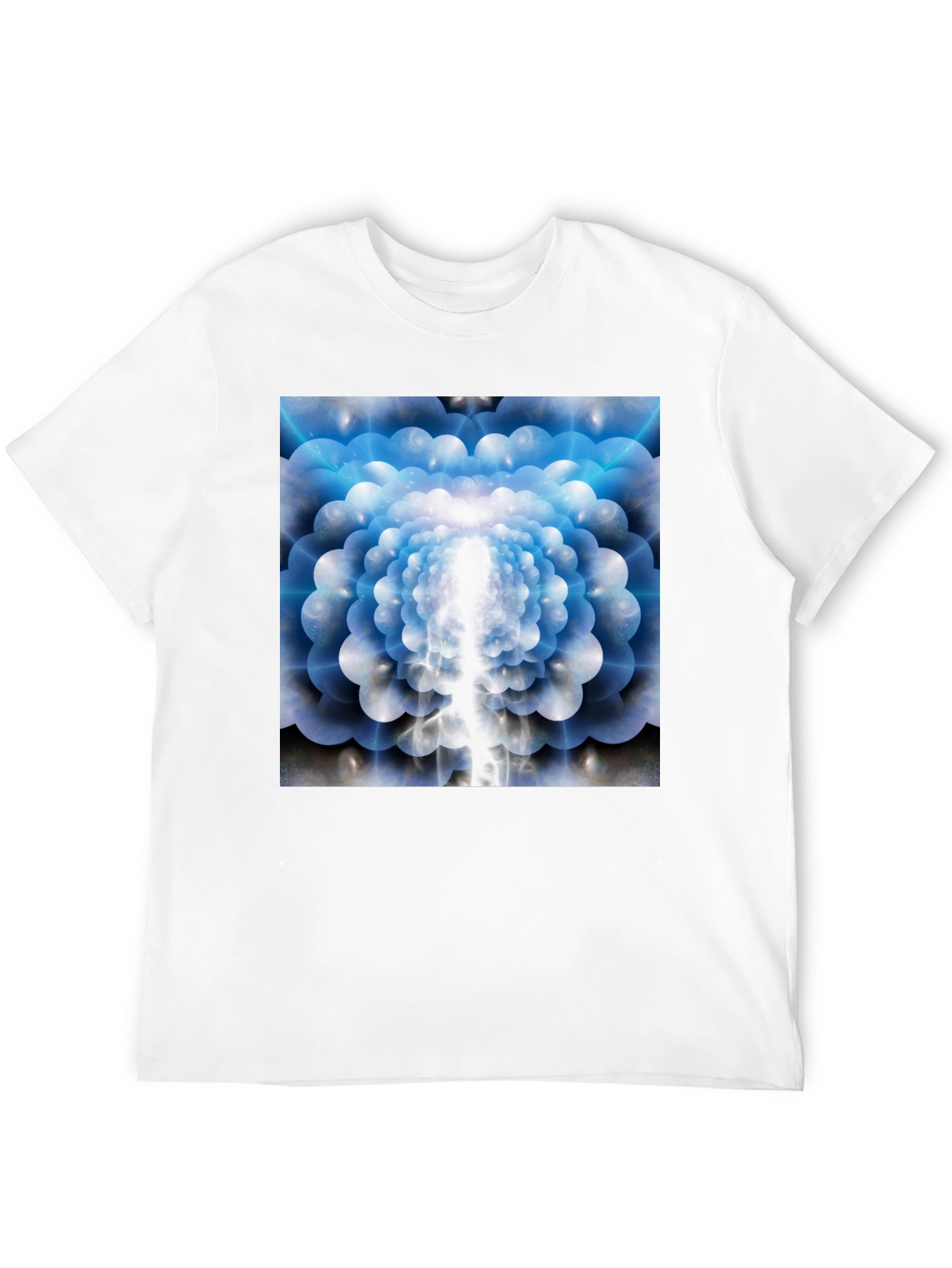 Abstract Light Tunnel Graphic Tee - Modern Artistic Design