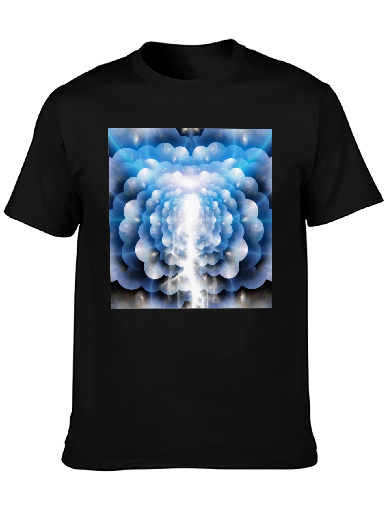 Abstract Light Tunnel Graphic Tee - Modern Artistic Design